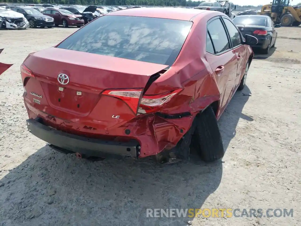 4 Photograph of a damaged car 5YFBURHE2KP913949 TOYOTA COROLLA 2019