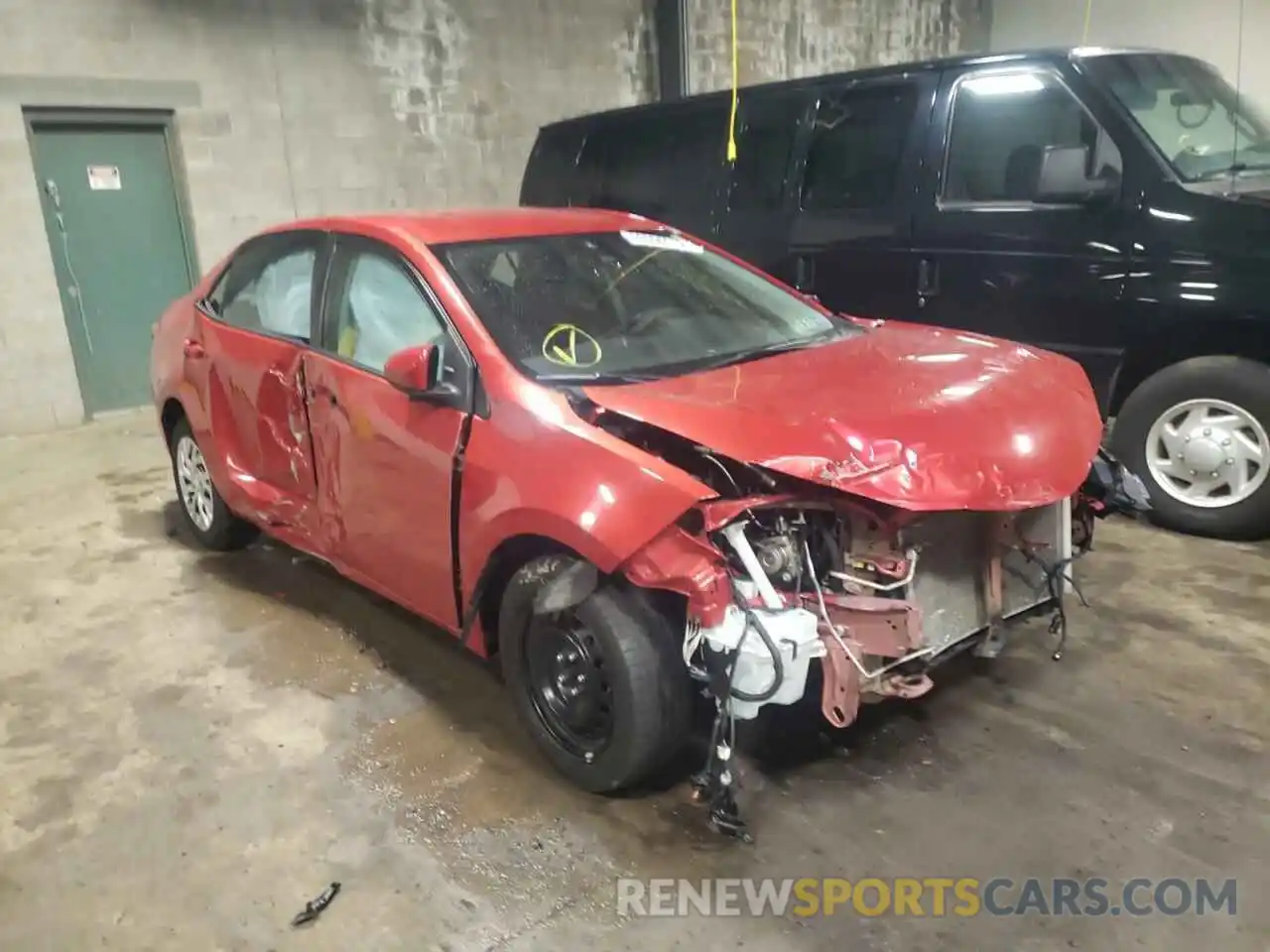 1 Photograph of a damaged car 5YFBURHE2KP914485 TOYOTA COROLLA 2019