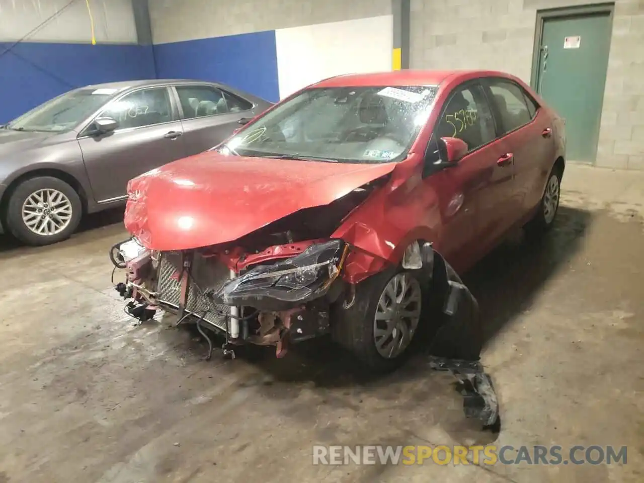 2 Photograph of a damaged car 5YFBURHE2KP914485 TOYOTA COROLLA 2019