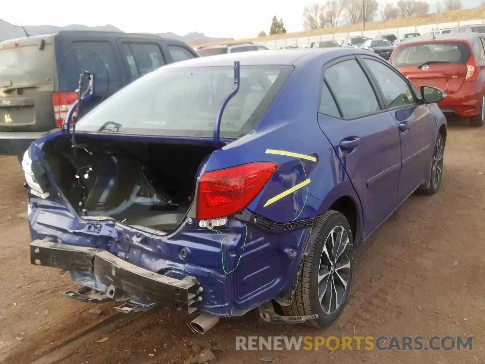 4 Photograph of a damaged car 5YFBURHE2KP914714 TOYOTA COROLLA 2019