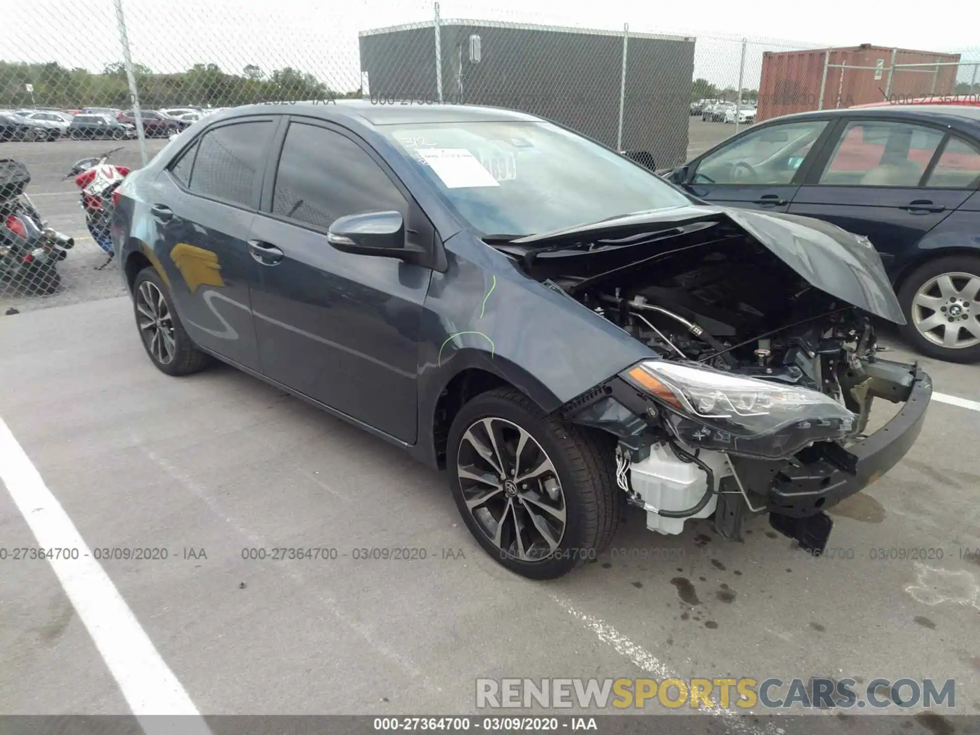 1 Photograph of a damaged car 5YFBURHE2KP914924 TOYOTA COROLLA 2019