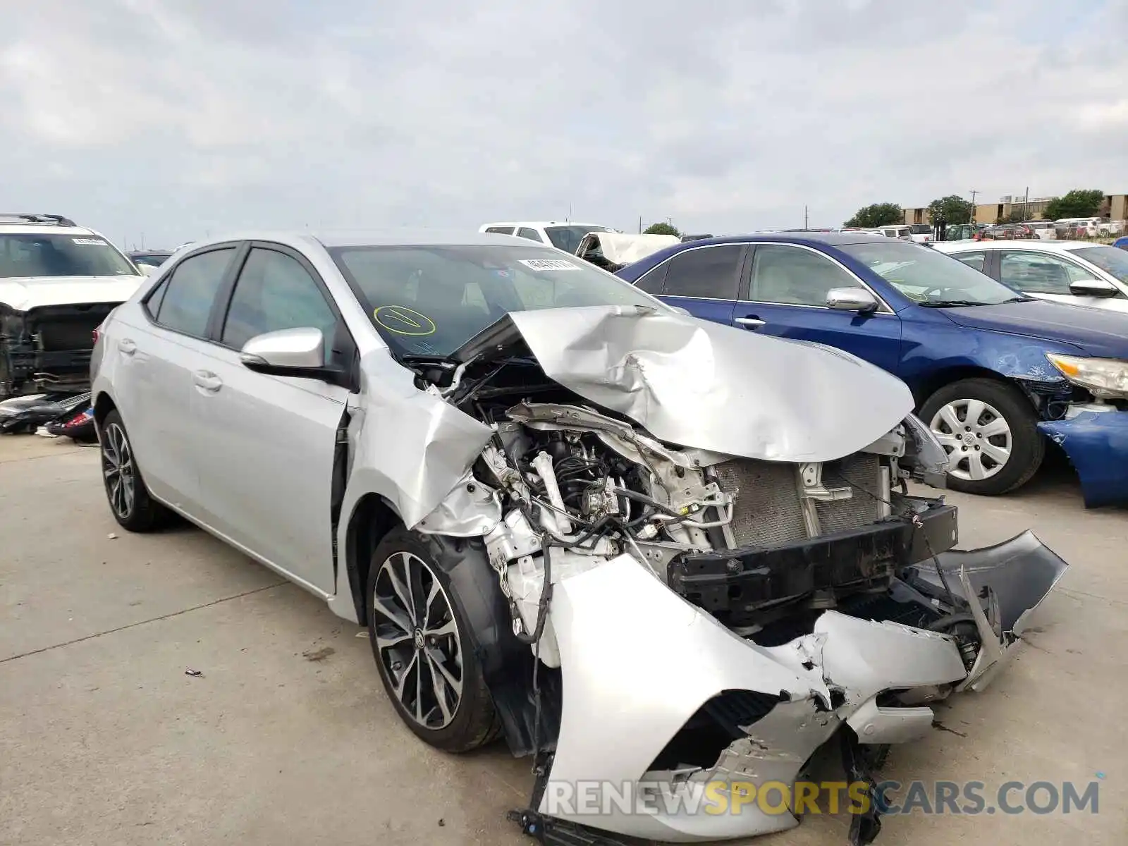 1 Photograph of a damaged car 5YFBURHE2KP915104 TOYOTA COROLLA 2019