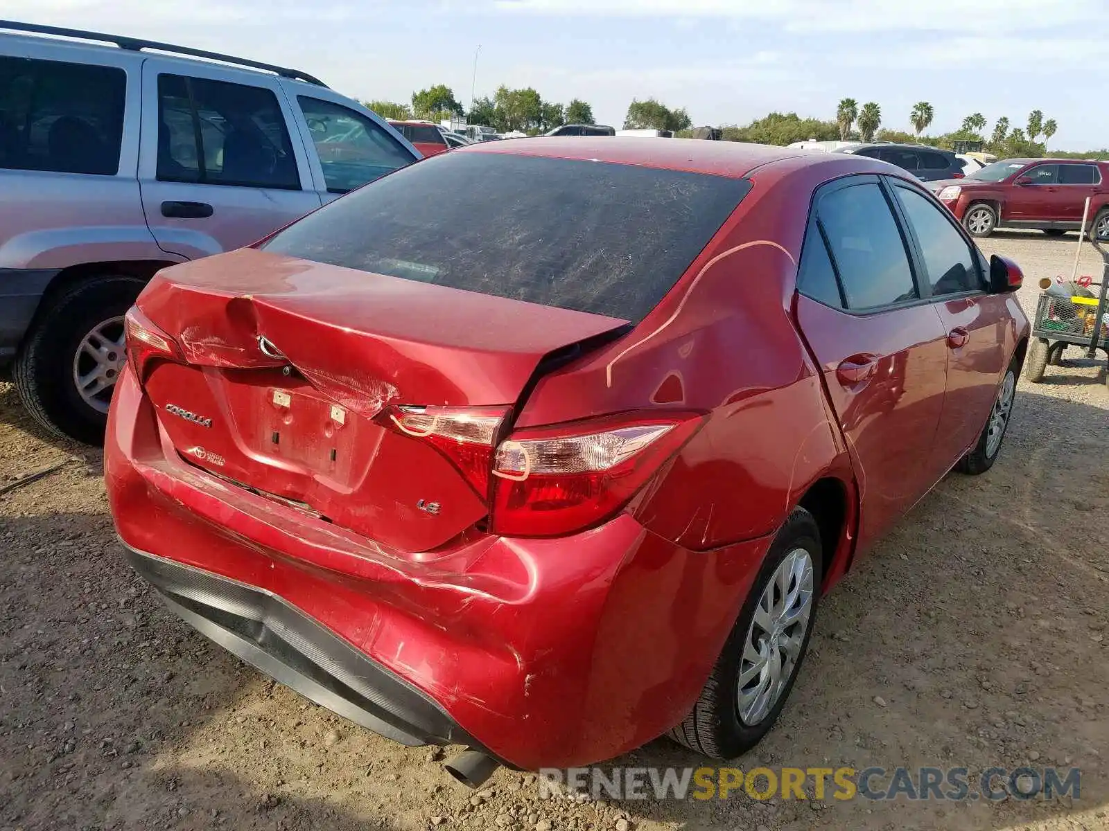 4 Photograph of a damaged car 5YFBURHE2KP915992 TOYOTA COROLLA 2019