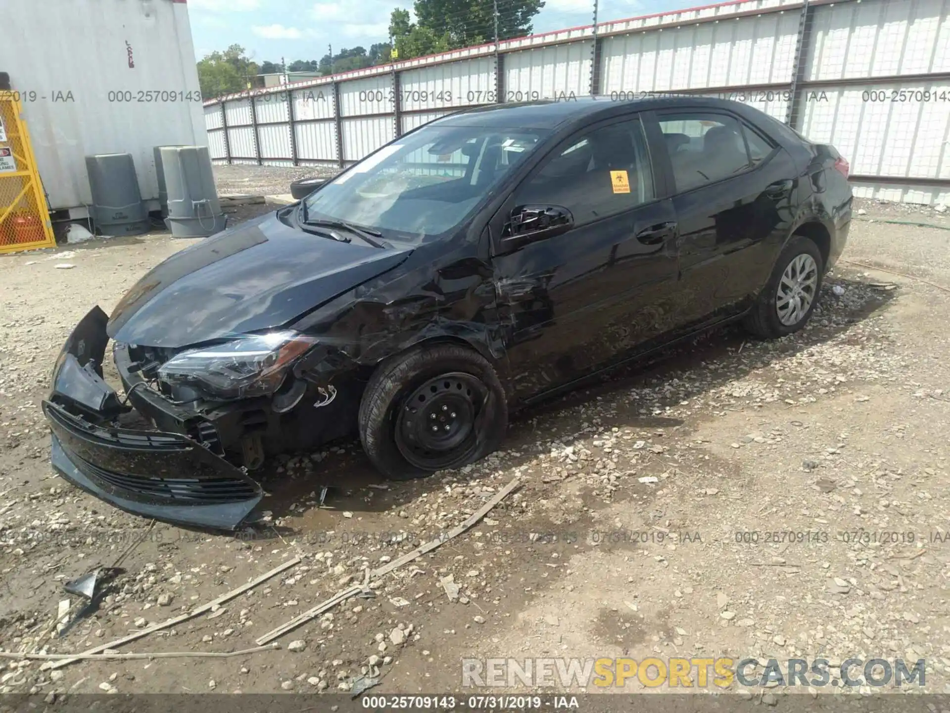 2 Photograph of a damaged car 5YFBURHE2KP916026 TOYOTA COROLLA 2019