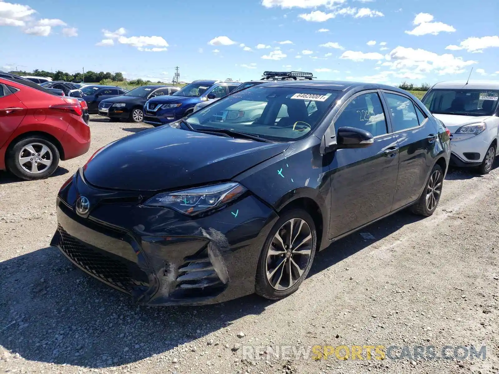 2 Photograph of a damaged car 5YFBURHE2KP916088 TOYOTA COROLLA 2019