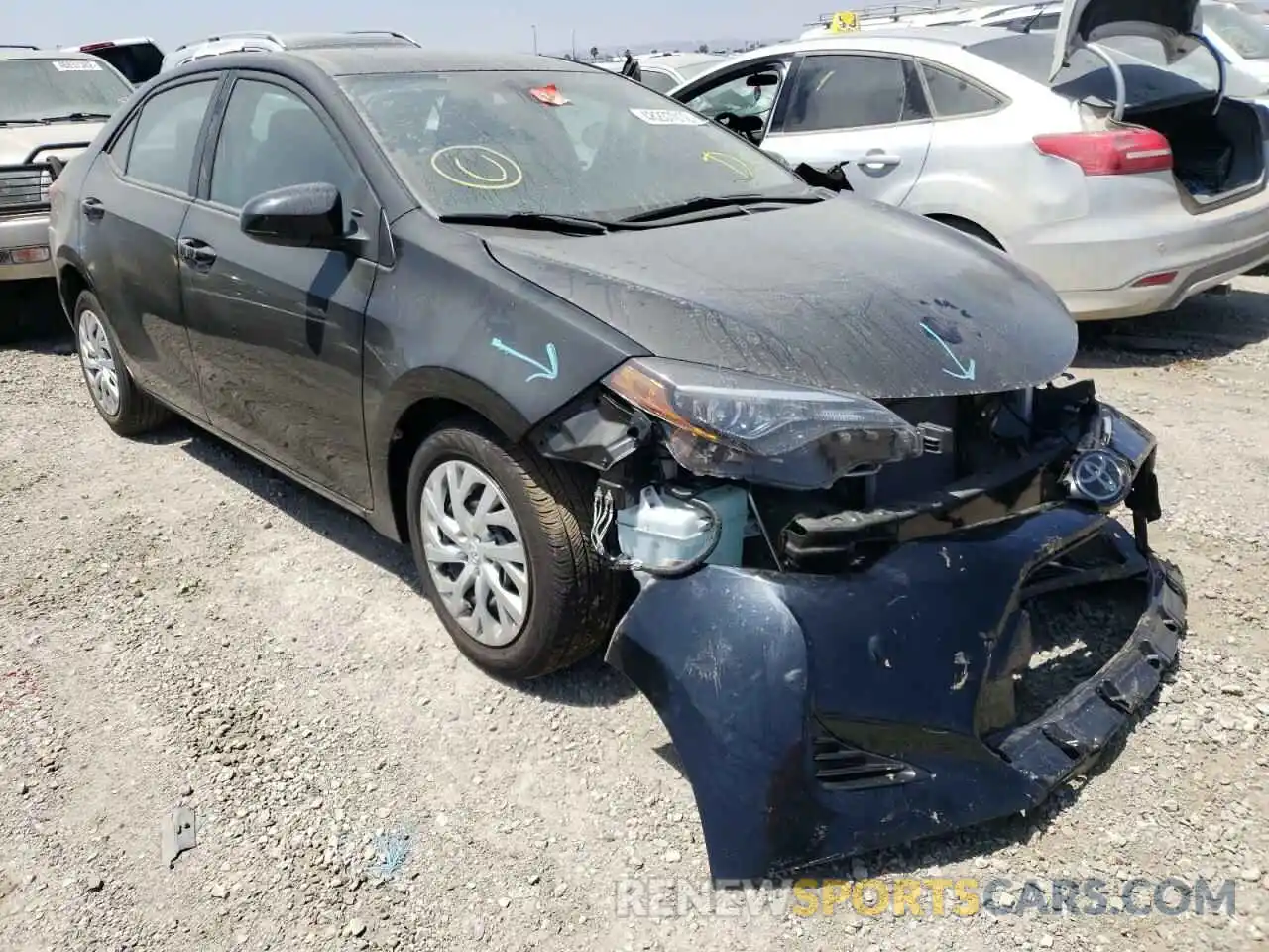 1 Photograph of a damaged car 5YFBURHE2KP916236 TOYOTA COROLLA 2019