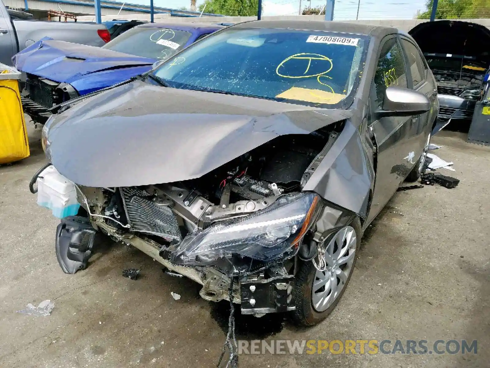2 Photograph of a damaged car 5YFBURHE2KP916351 TOYOTA COROLLA 2019