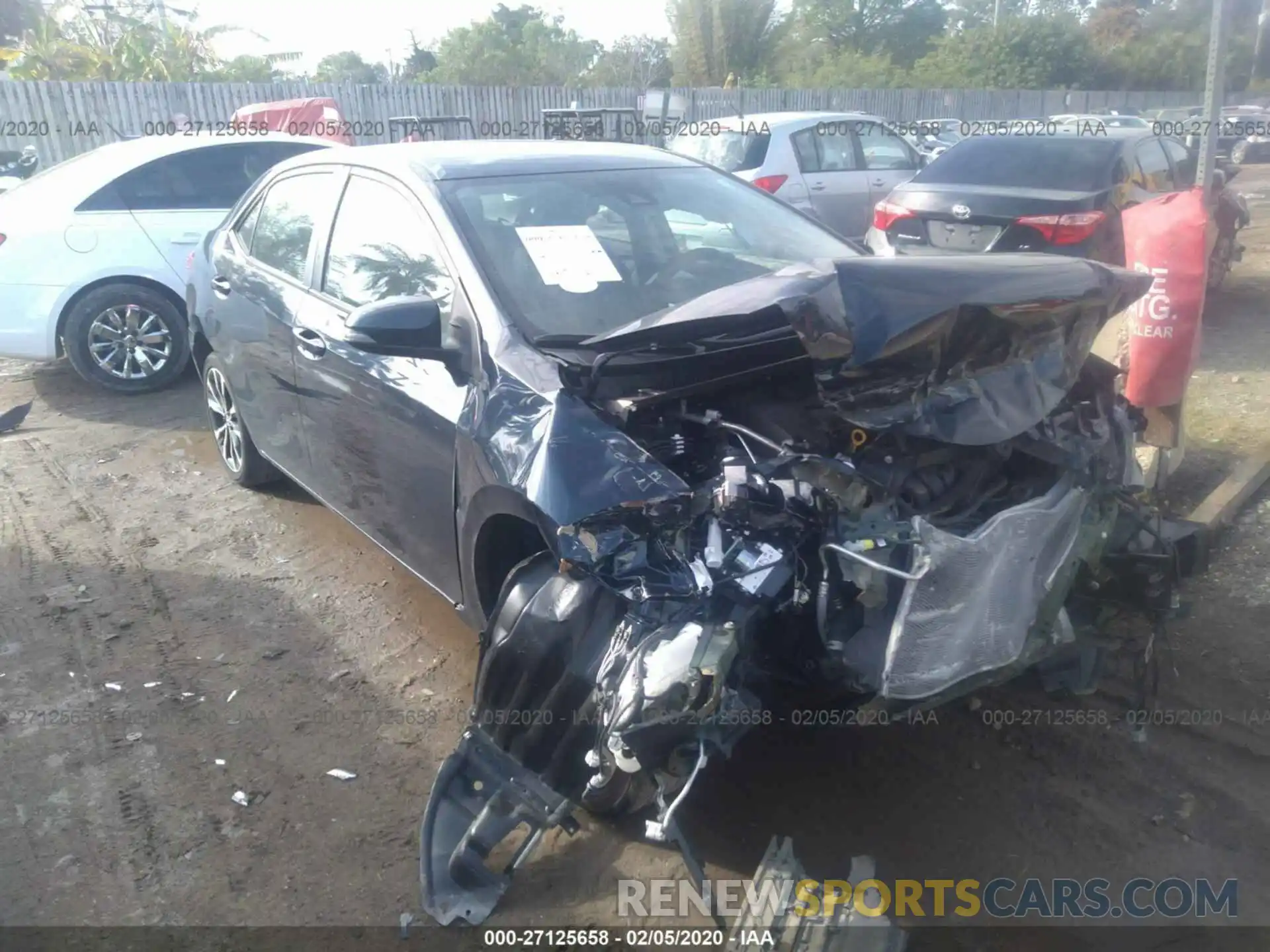 1 Photograph of a damaged car 5YFBURHE2KP917290 TOYOTA COROLLA 2019