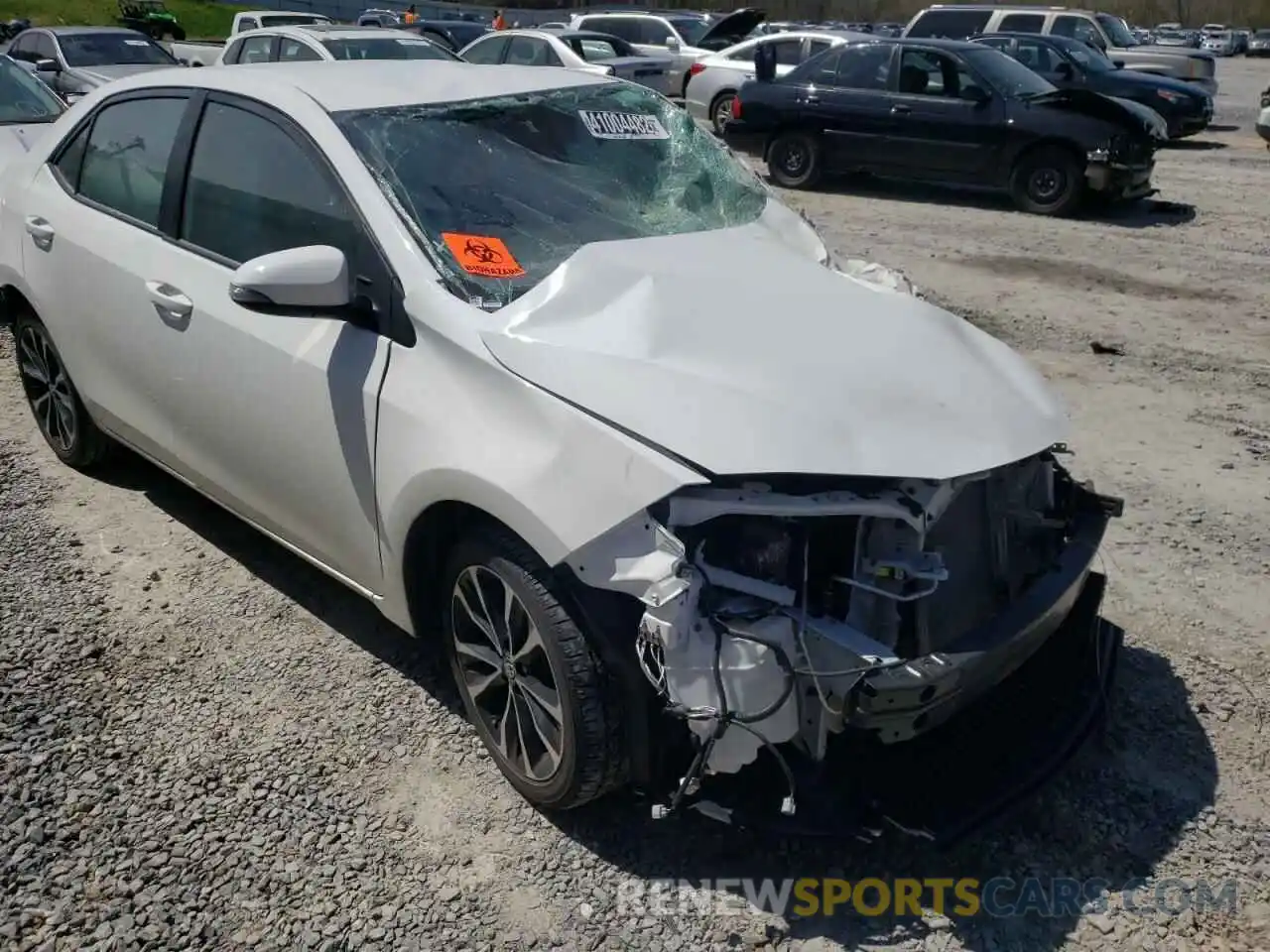 1 Photograph of a damaged car 5YFBURHE2KP917323 TOYOTA COROLLA 2019