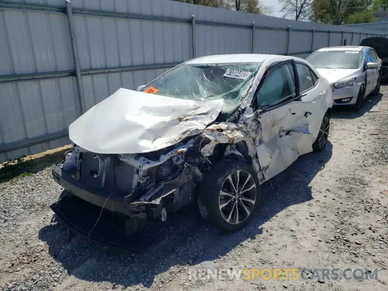 2 Photograph of a damaged car 5YFBURHE2KP917323 TOYOTA COROLLA 2019