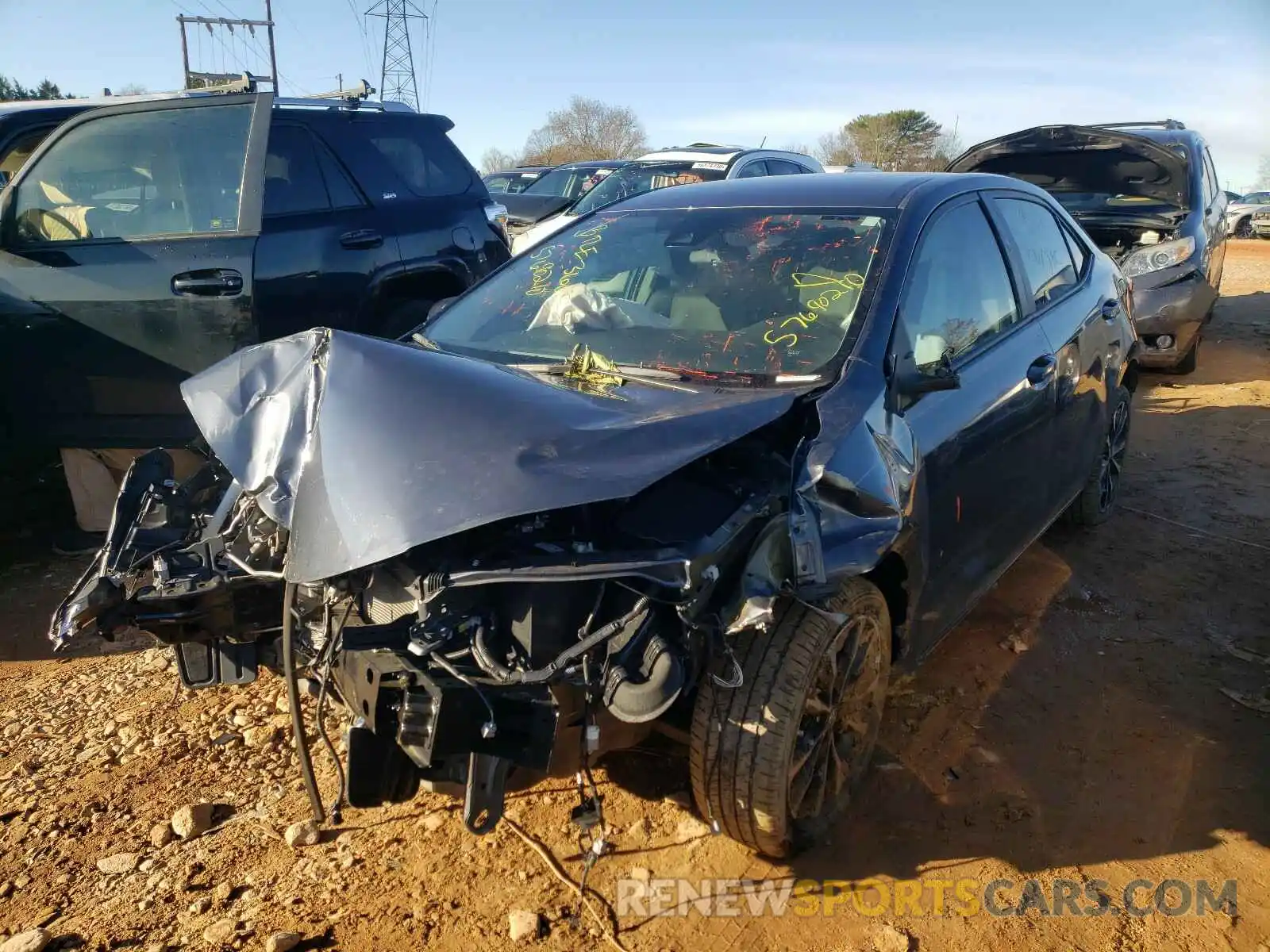 2 Фотография поврежденного автомобиля 5YFBURHE2KP917404 TOYOTA COROLLA 2019