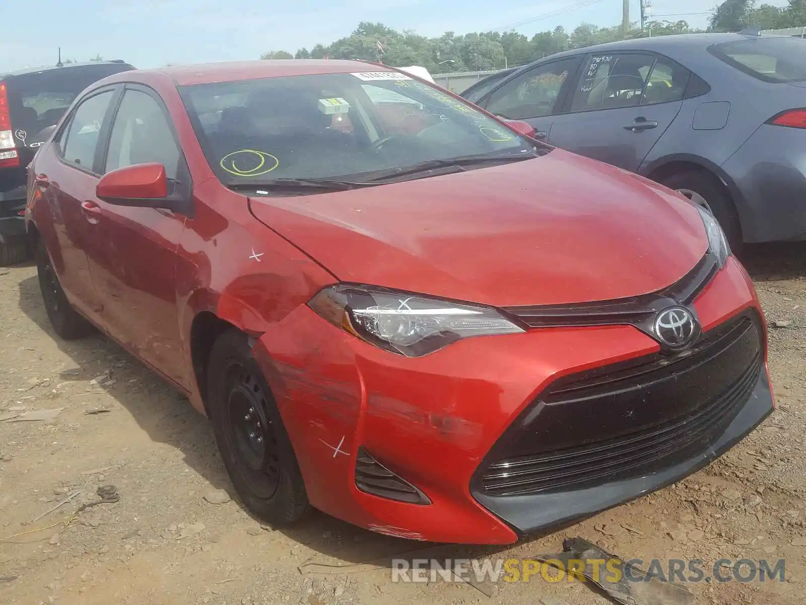 1 Photograph of a damaged car 5YFBURHE2KP917502 TOYOTA COROLLA 2019