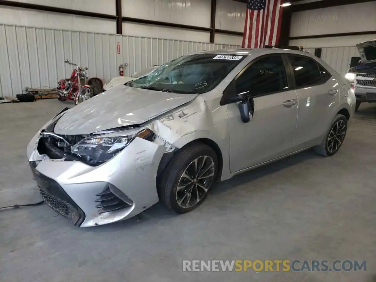 2 Photograph of a damaged car 5YFBURHE2KP917631 TOYOTA COROLLA 2019