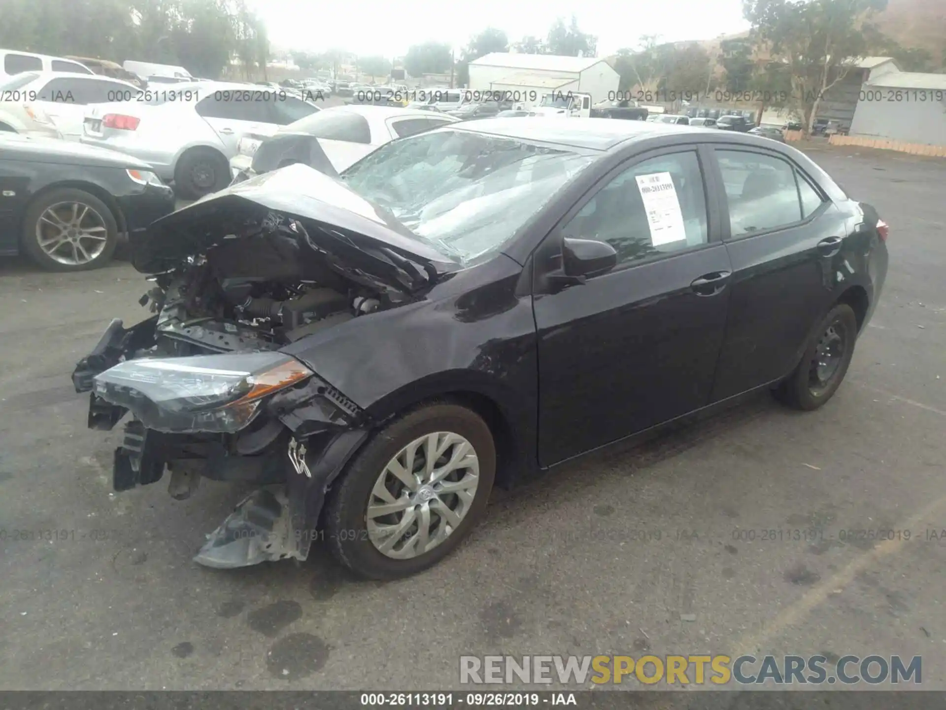 2 Photograph of a damaged car 5YFBURHE2KP917693 TOYOTA COROLLA 2019