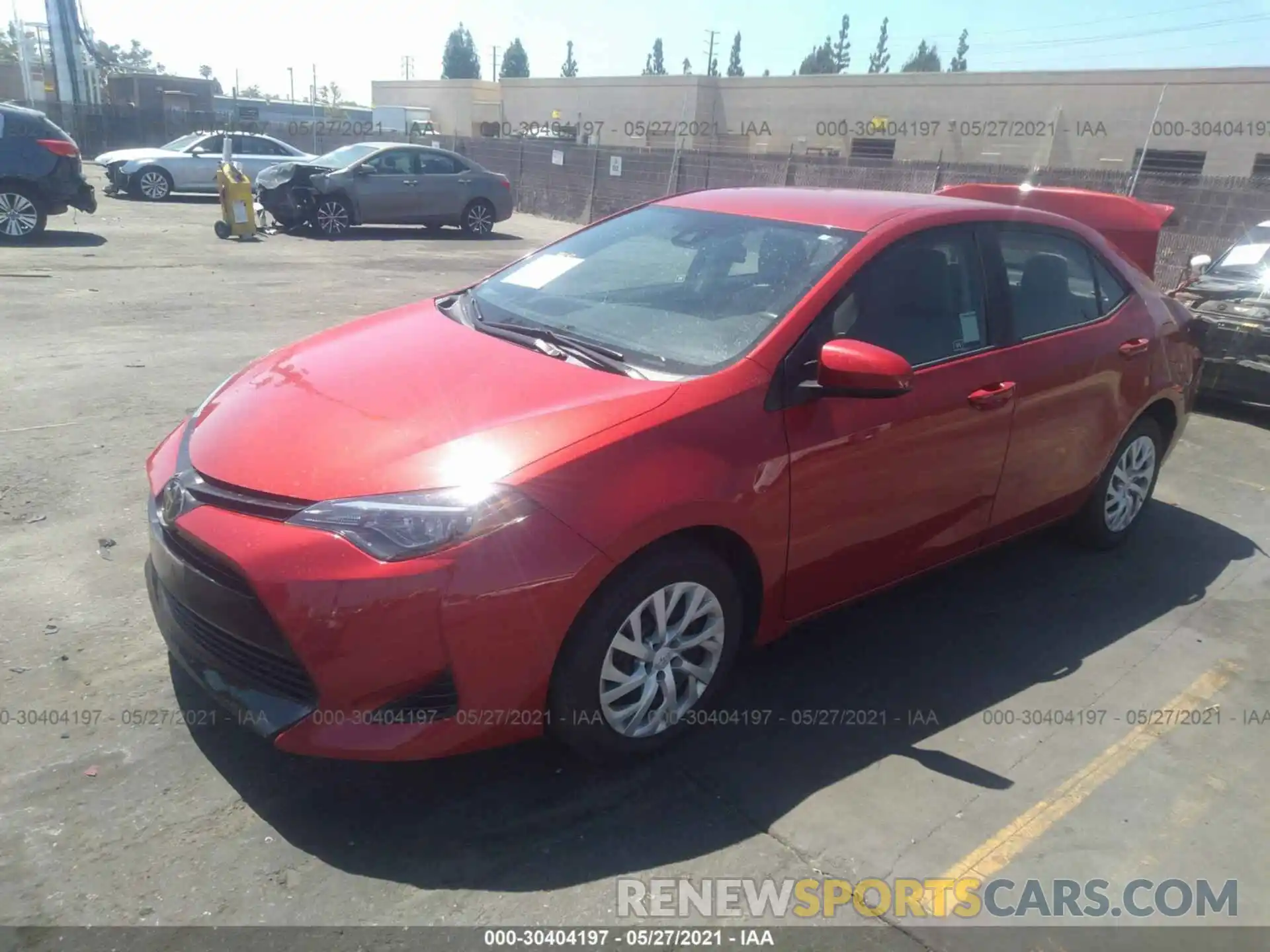 2 Photograph of a damaged car 5YFBURHE2KP917838 TOYOTA COROLLA 2019