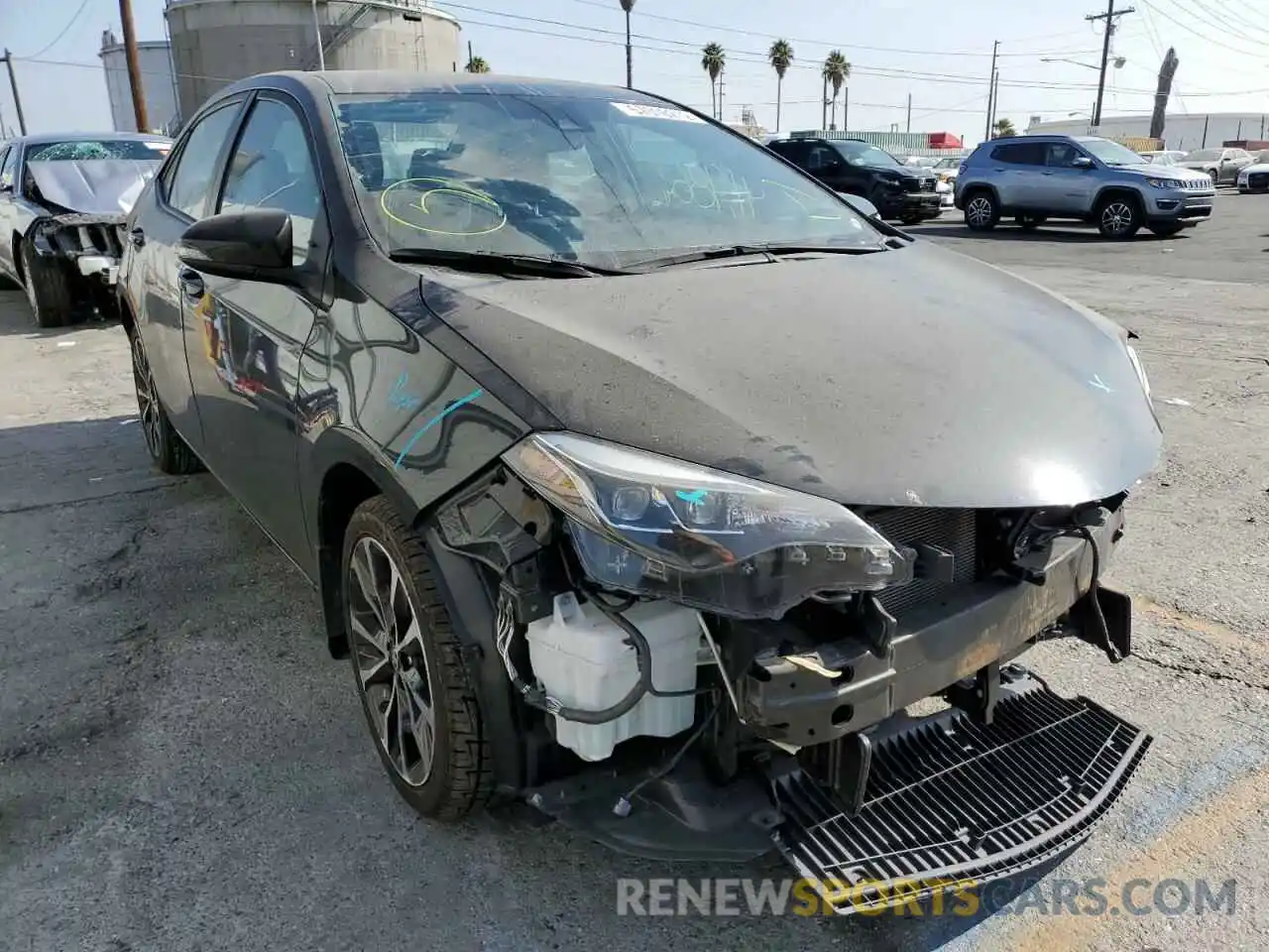 1 Photograph of a damaged car 5YFBURHE2KP917998 TOYOTA COROLLA 2019