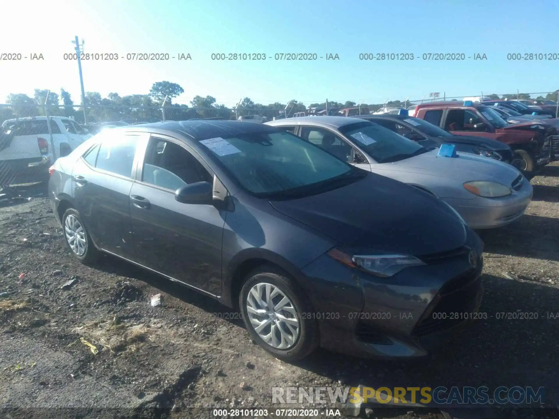 1 Photograph of a damaged car 5YFBURHE2KP918181 TOYOTA COROLLA 2019