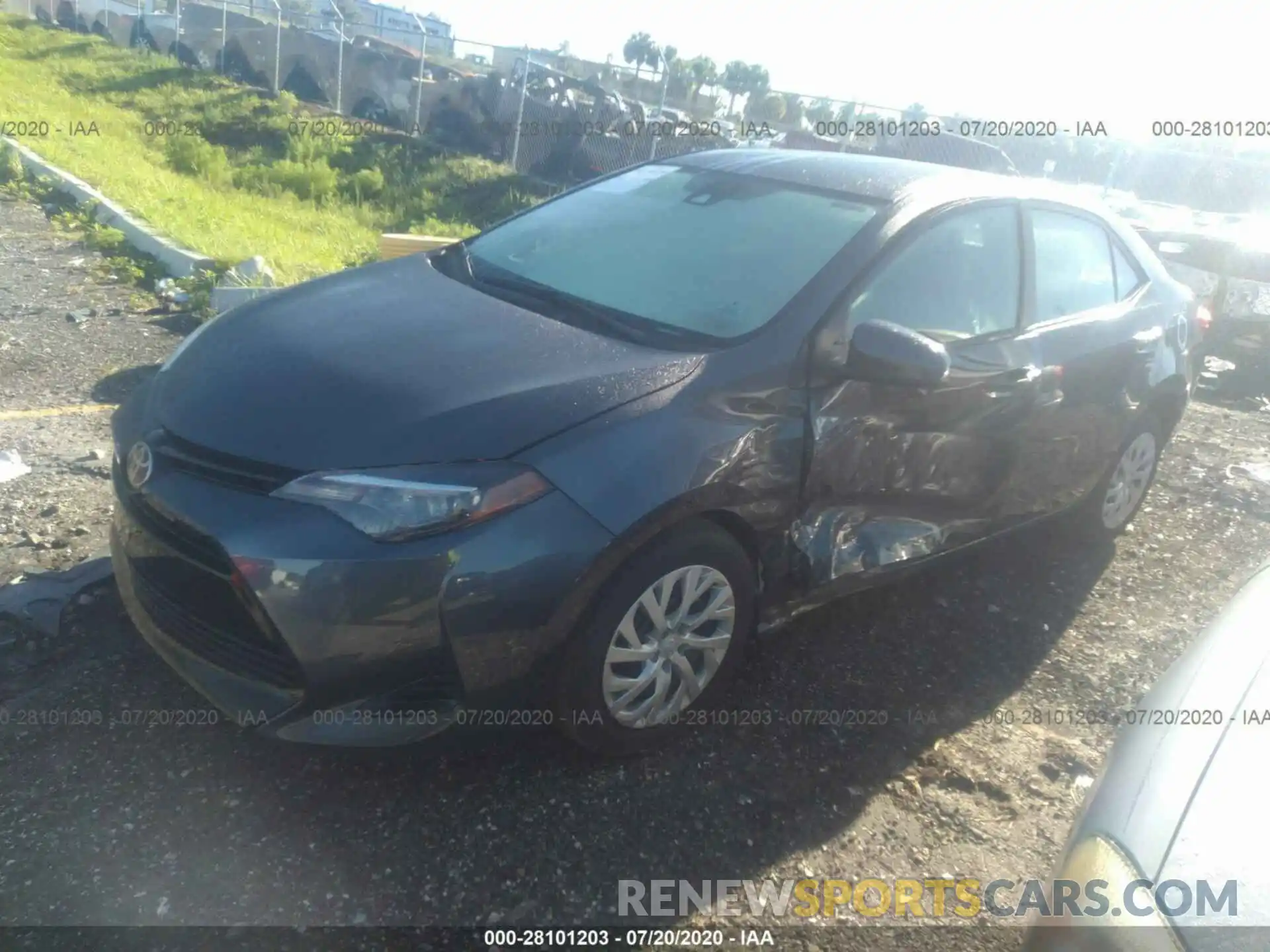 2 Photograph of a damaged car 5YFBURHE2KP918181 TOYOTA COROLLA 2019