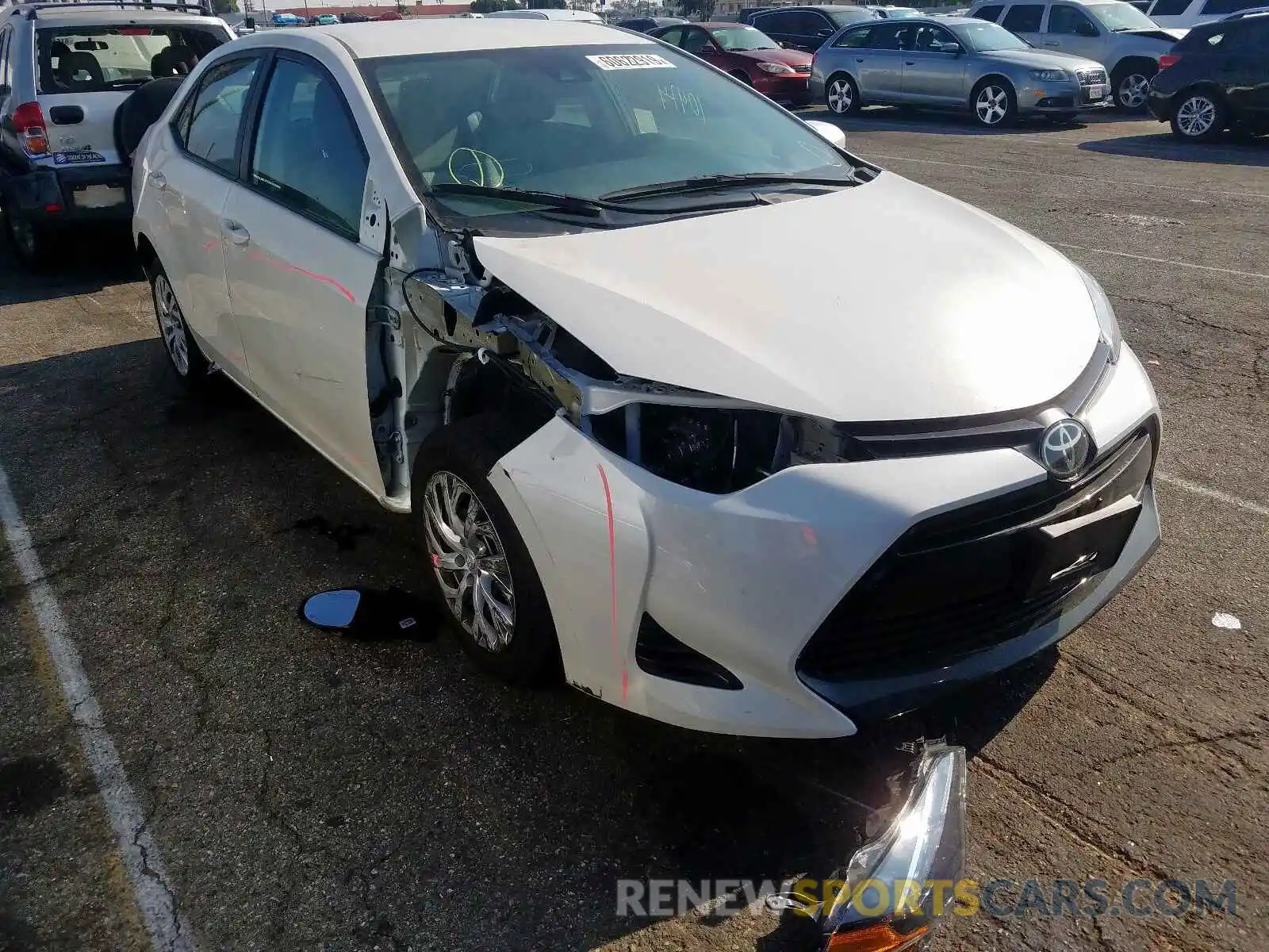 1 Photograph of a damaged car 5YFBURHE2KP918522 TOYOTA COROLLA 2019