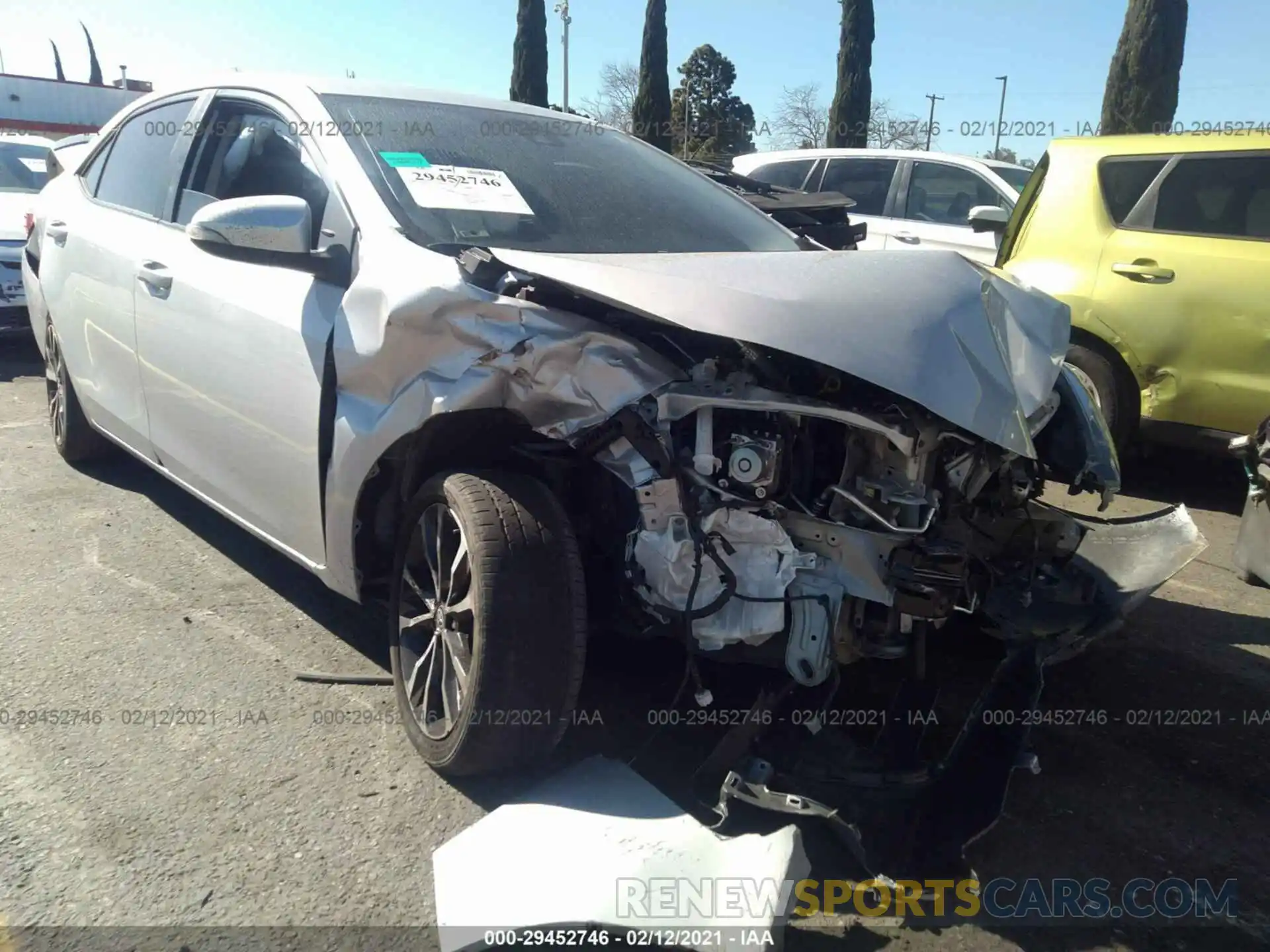 1 Photograph of a damaged car 5YFBURHE2KP918908 TOYOTA COROLLA 2019