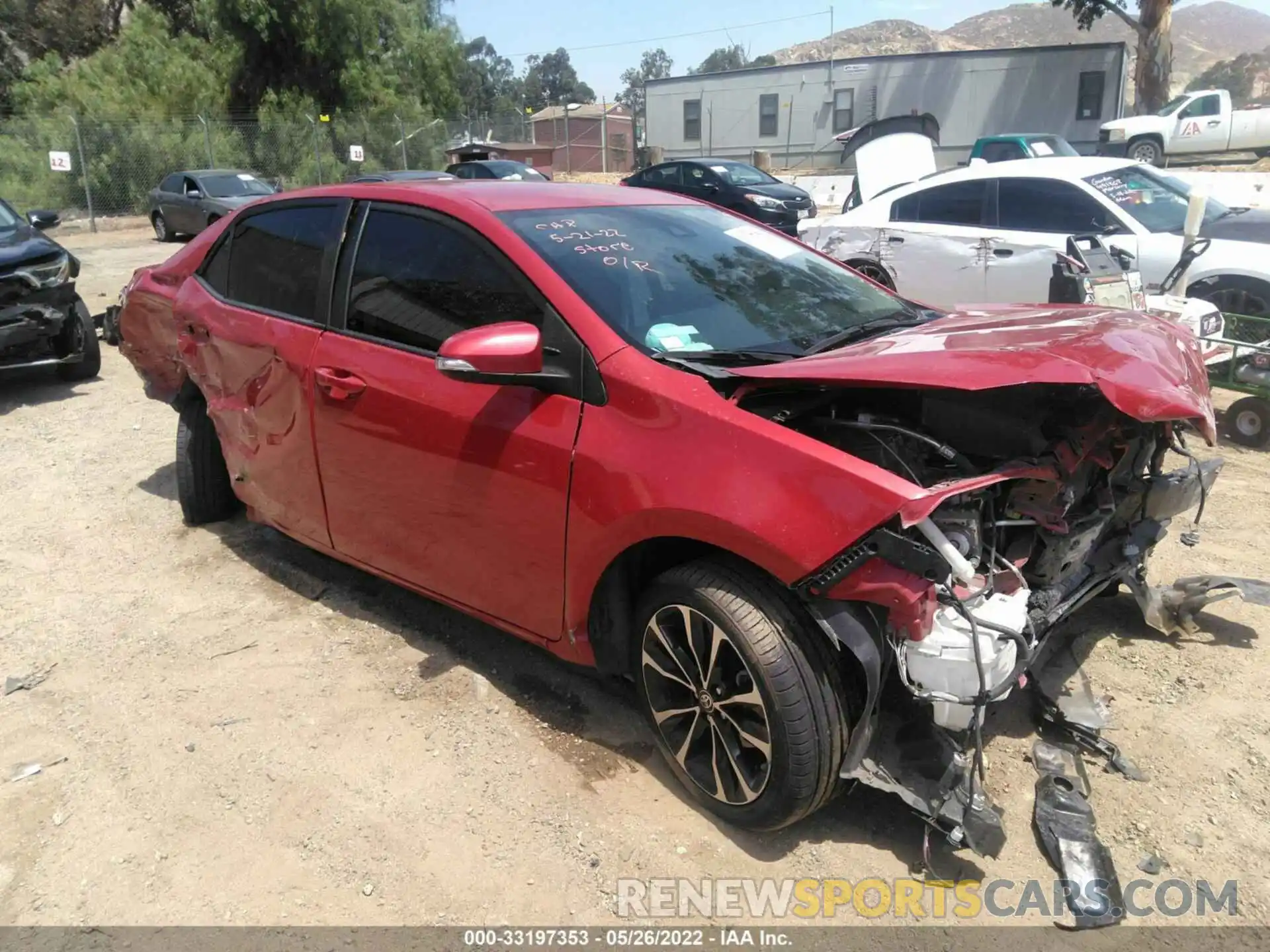 1 Photograph of a damaged car 5YFBURHE2KP919167 TOYOTA COROLLA 2019