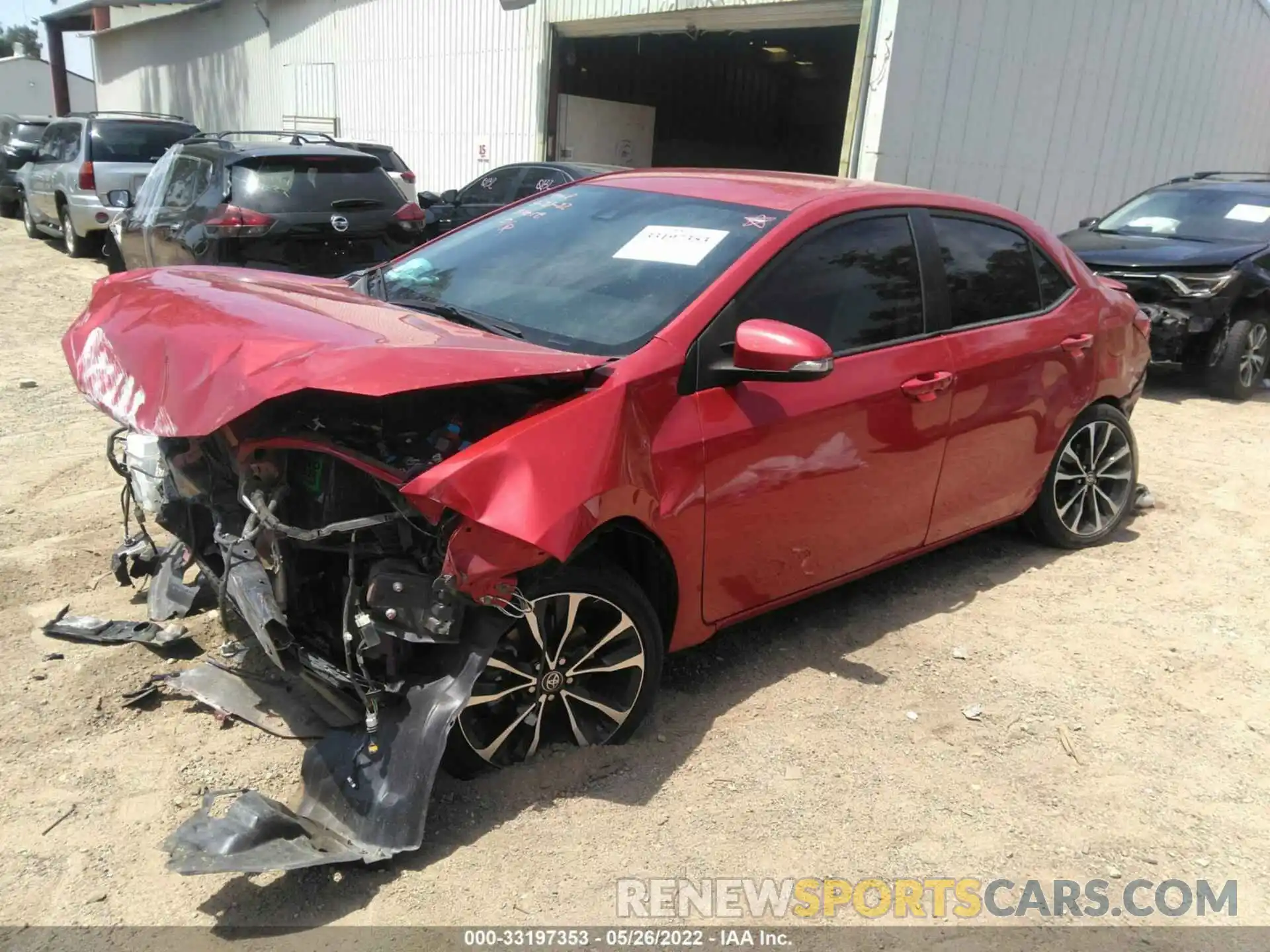 2 Photograph of a damaged car 5YFBURHE2KP919167 TOYOTA COROLLA 2019