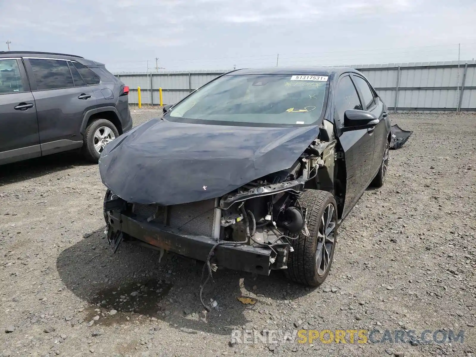 2 Photograph of a damaged car 5YFBURHE2KP919539 TOYOTA COROLLA 2019