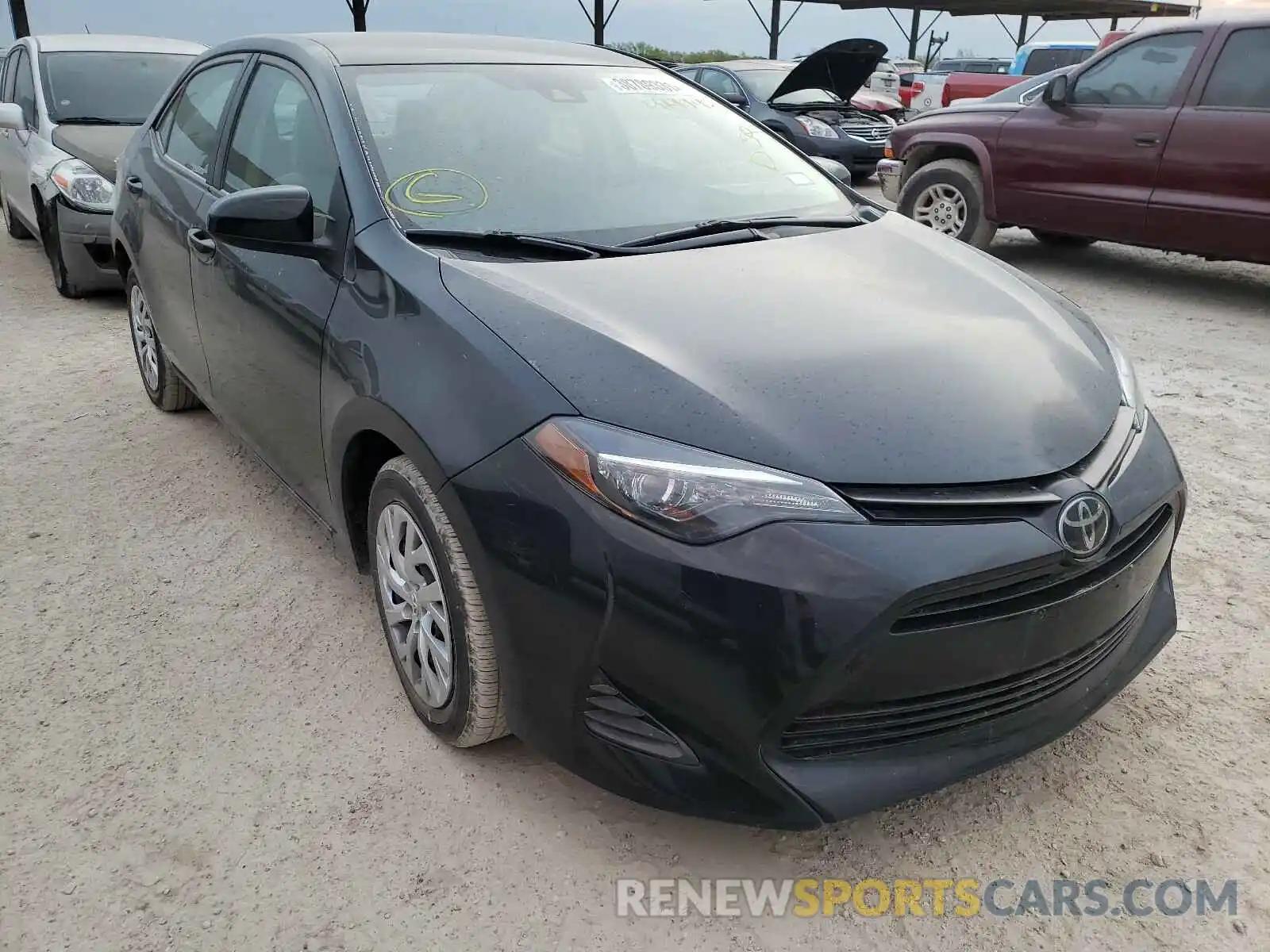 1 Photograph of a damaged car 5YFBURHE2KP919945 TOYOTA COROLLA 2019