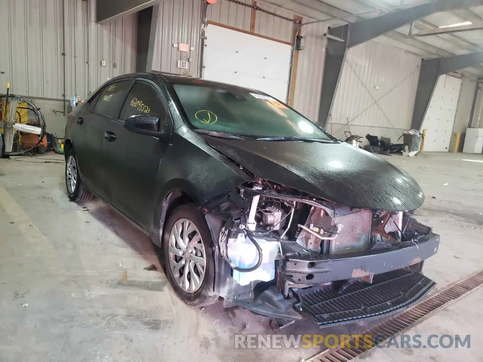 1 Photograph of a damaged car 5YFBURHE2KP920092 TOYOTA COROLLA 2019