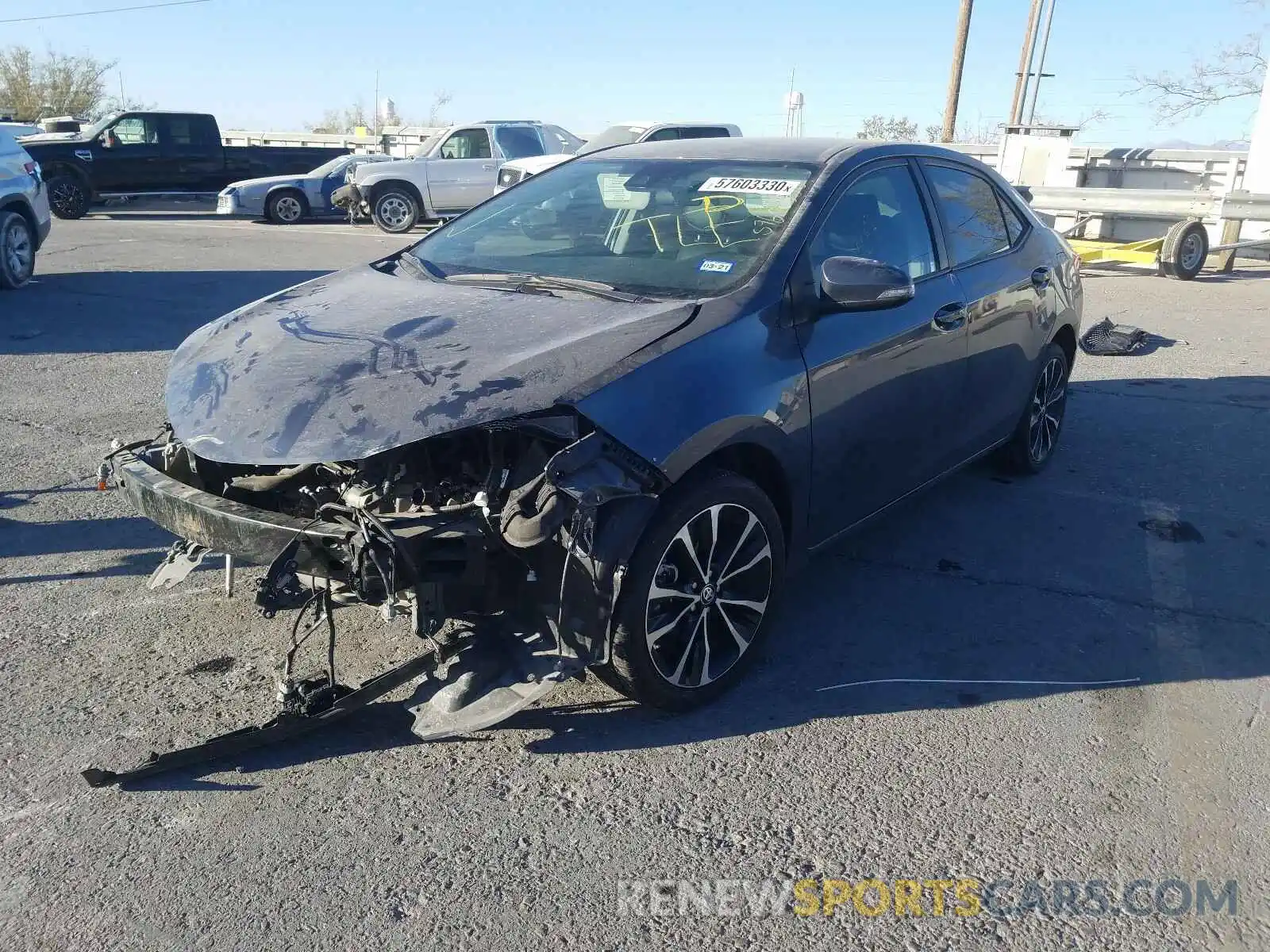 2 Photograph of a damaged car 5YFBURHE2KP920643 TOYOTA COROLLA 2019