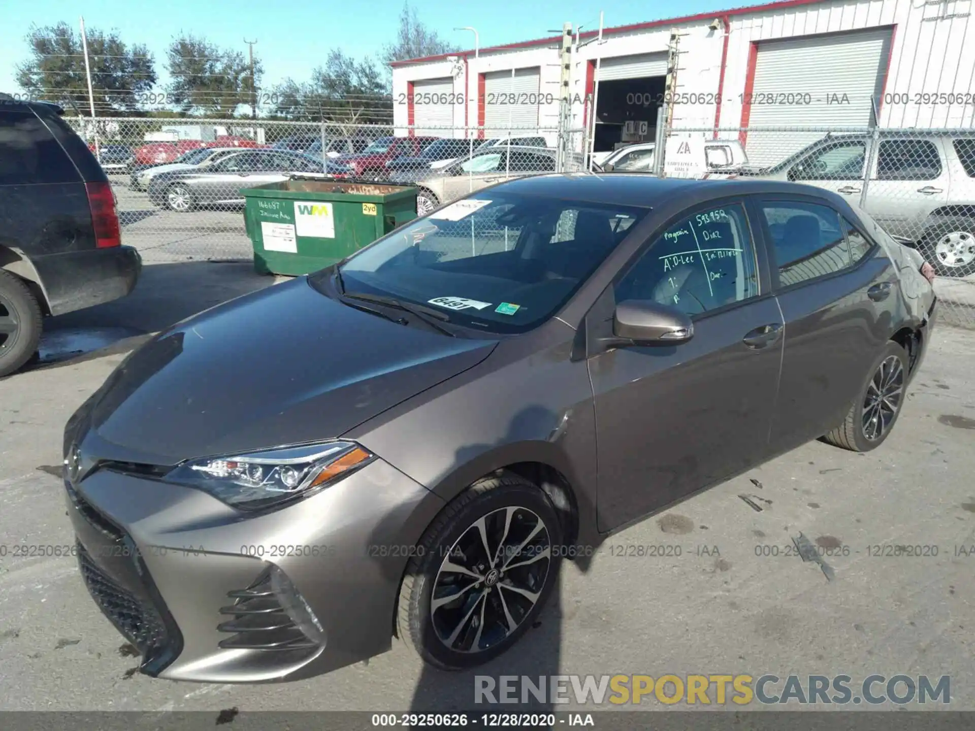 2 Photograph of a damaged car 5YFBURHE2KP920786 TOYOTA COROLLA 2019