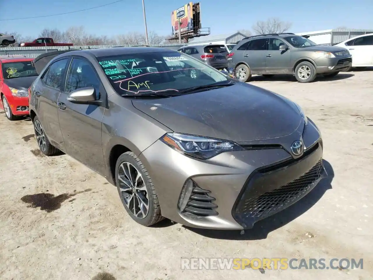 1 Photograph of a damaged car 5YFBURHE2KP920822 TOYOTA COROLLA 2019