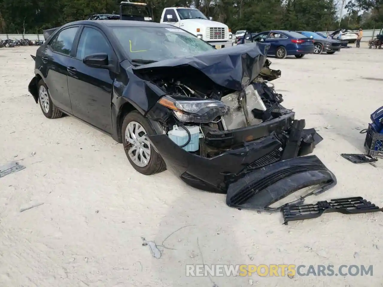 1 Photograph of a damaged car 5YFBURHE2KP921095 TOYOTA COROLLA 2019