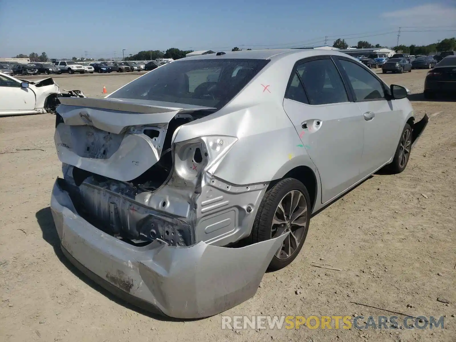 4 Photograph of a damaged car 5YFBURHE2KP921128 TOYOTA COROLLA 2019