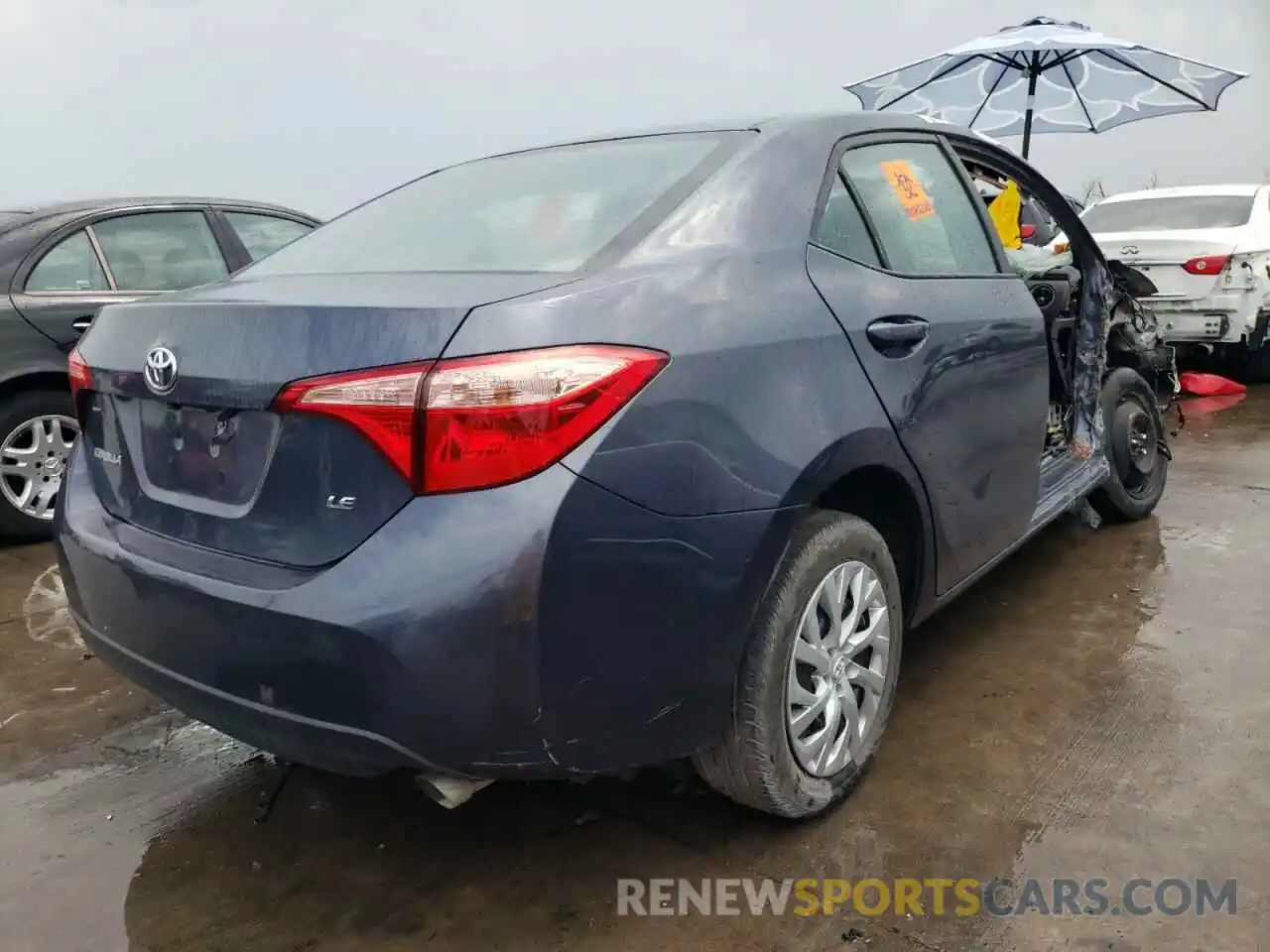 4 Photograph of a damaged car 5YFBURHE2KP921453 TOYOTA COROLLA 2019