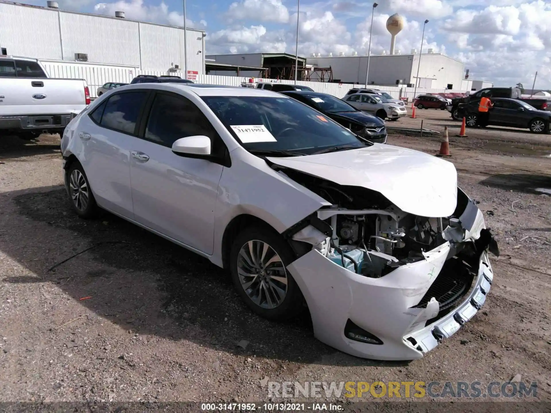 1 Photograph of a damaged car 5YFBURHE2KP921498 TOYOTA COROLLA 2019