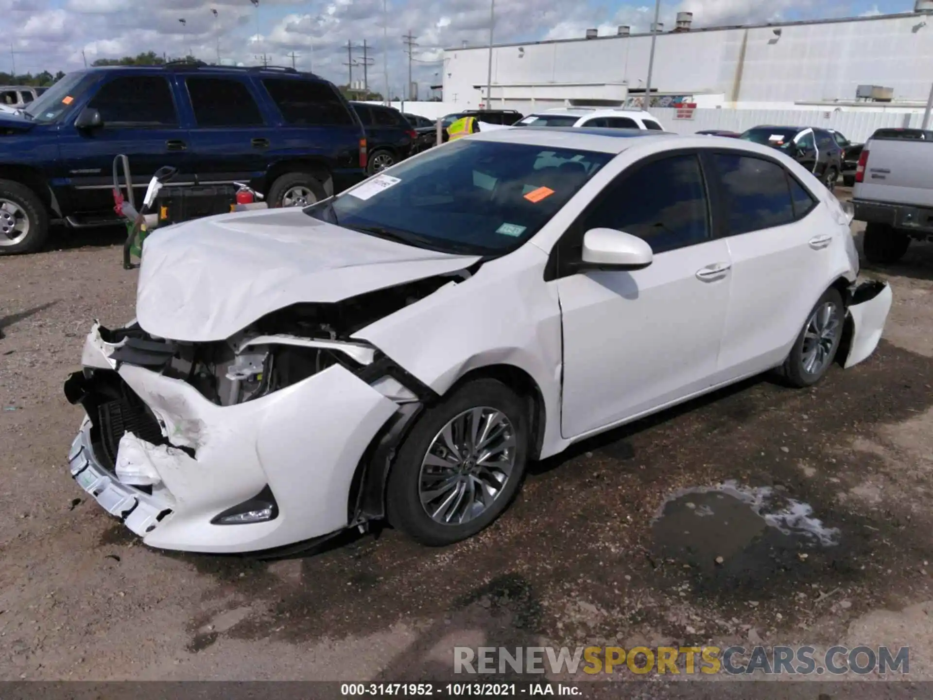 2 Photograph of a damaged car 5YFBURHE2KP921498 TOYOTA COROLLA 2019