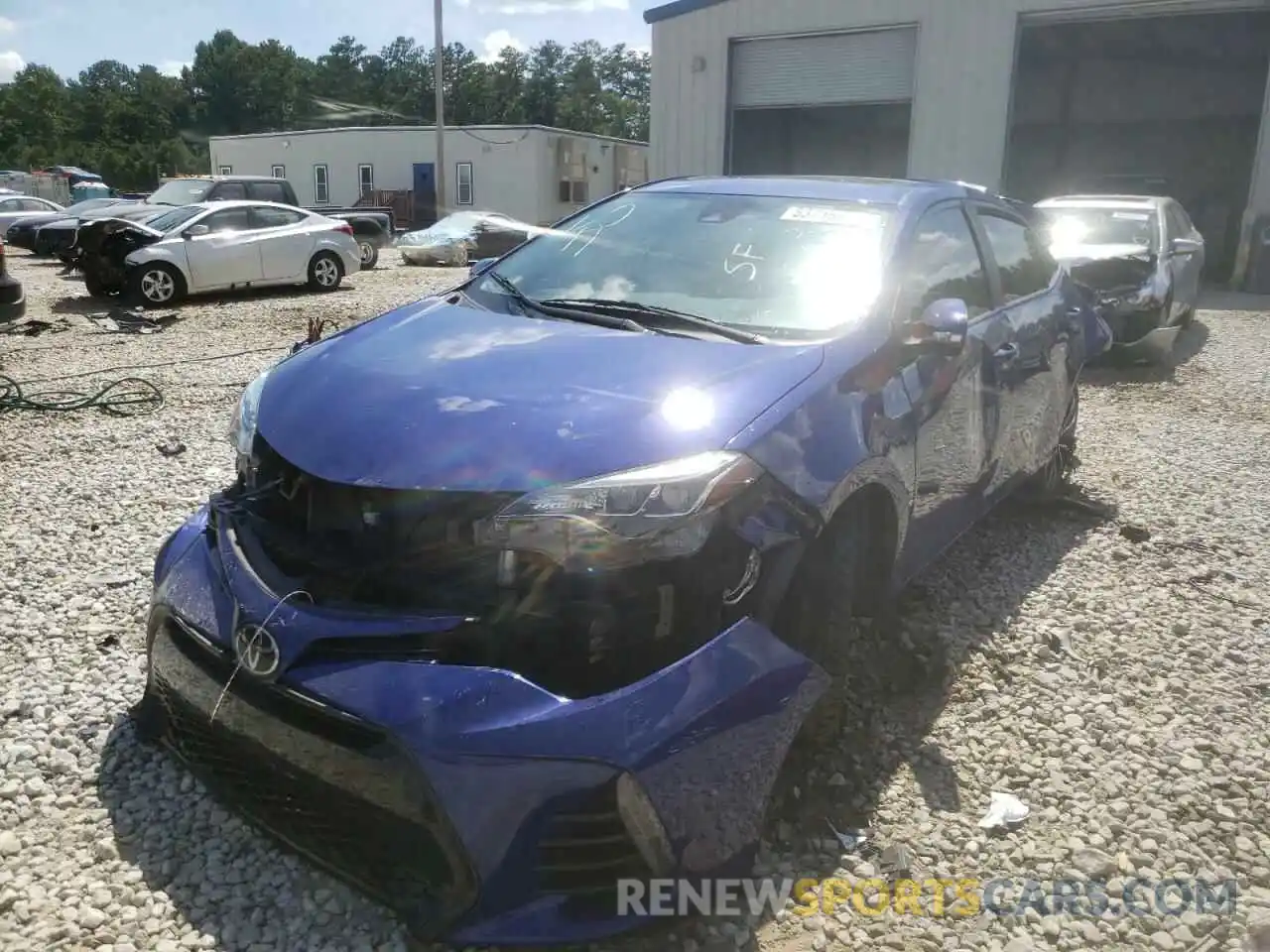 2 Photograph of a damaged car 5YFBURHE2KP921582 TOYOTA COROLLA 2019