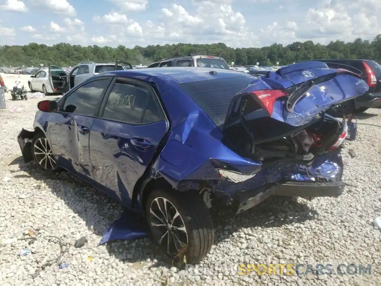 3 Photograph of a damaged car 5YFBURHE2KP921582 TOYOTA COROLLA 2019