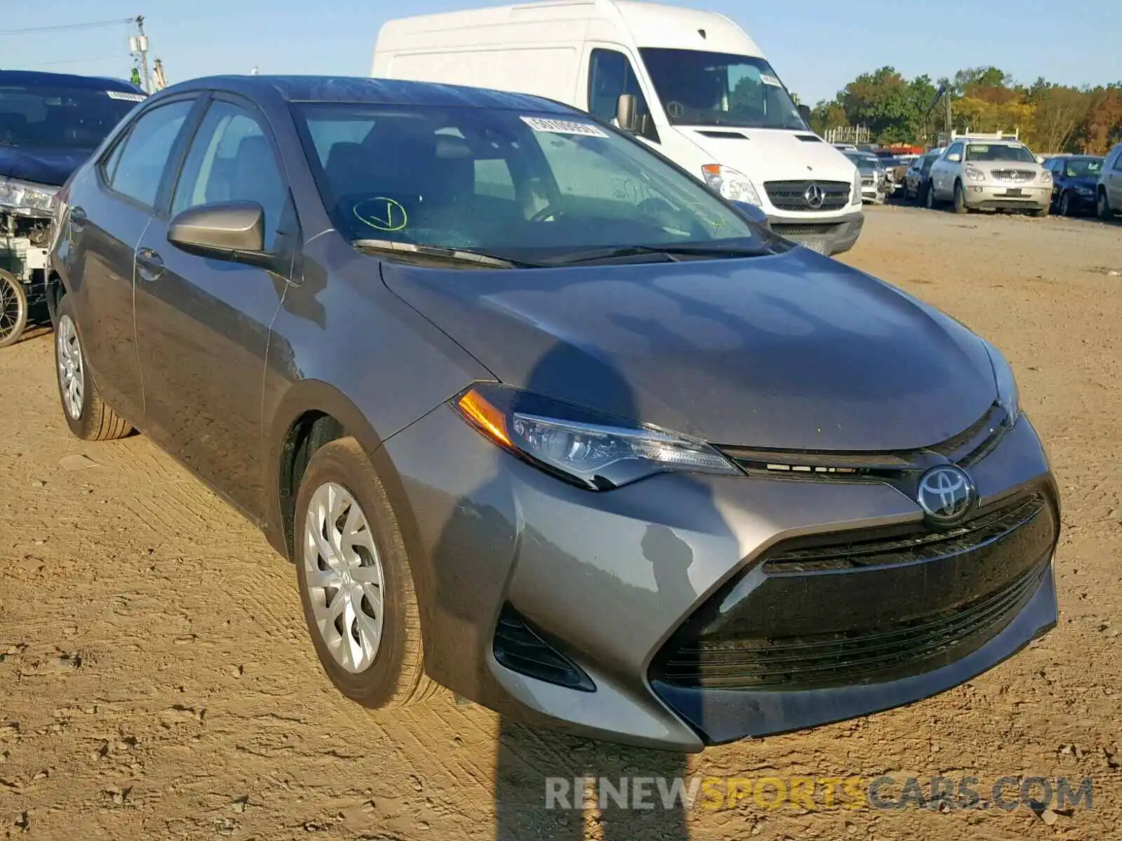 1 Photograph of a damaged car 5YFBURHE2KP922005 TOYOTA COROLLA 2019