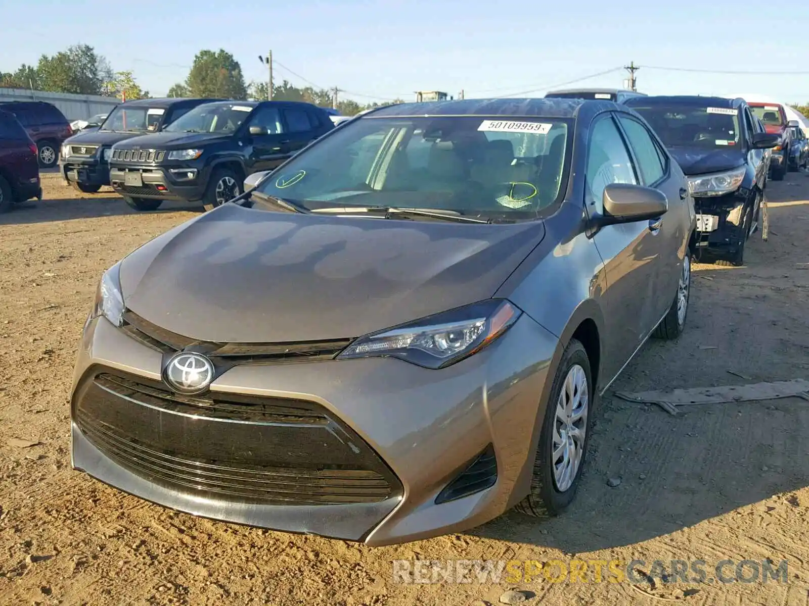 2 Photograph of a damaged car 5YFBURHE2KP922005 TOYOTA COROLLA 2019