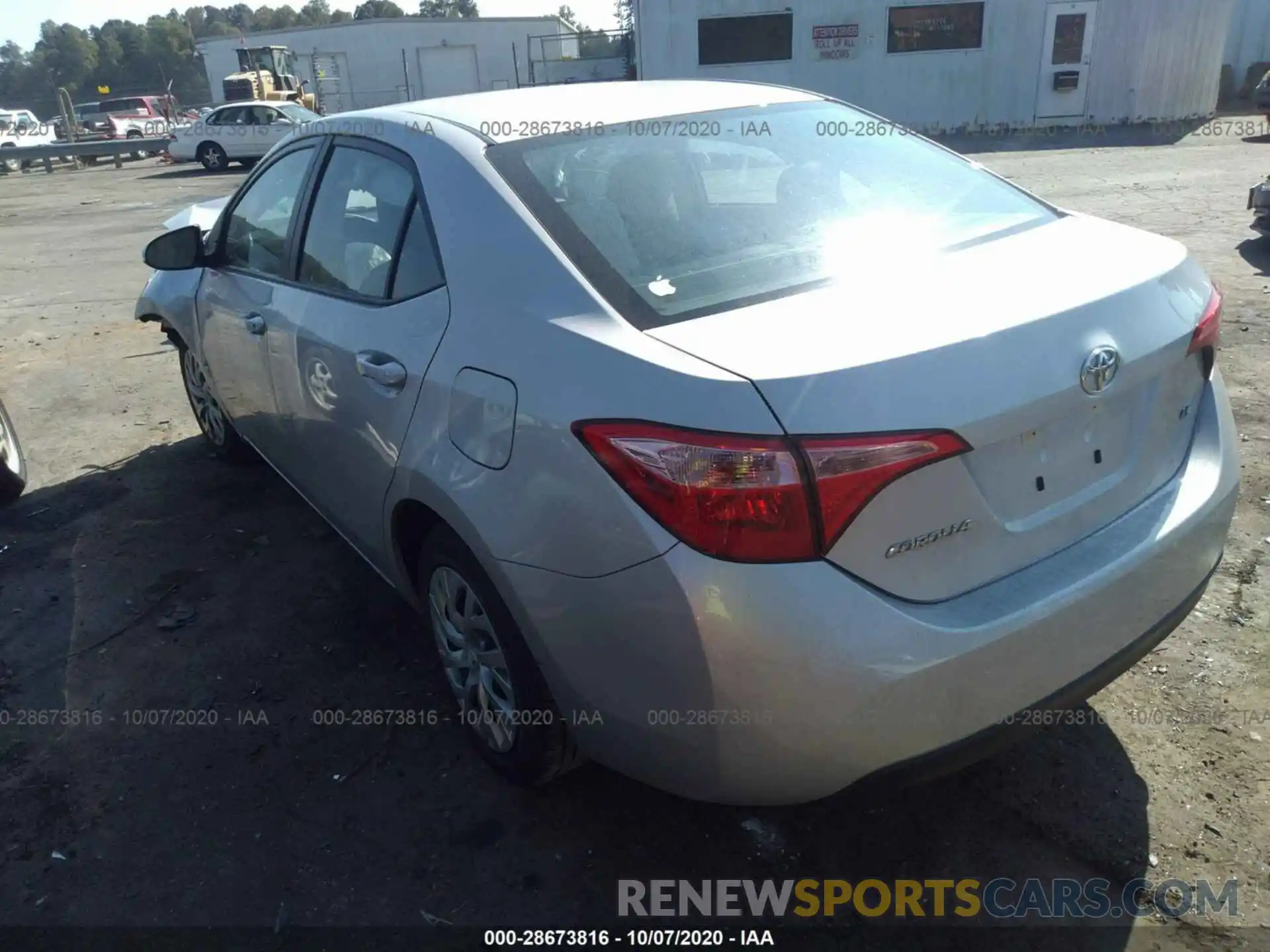 3 Photograph of a damaged car 5YFBURHE2KP922053 TOYOTA COROLLA 2019