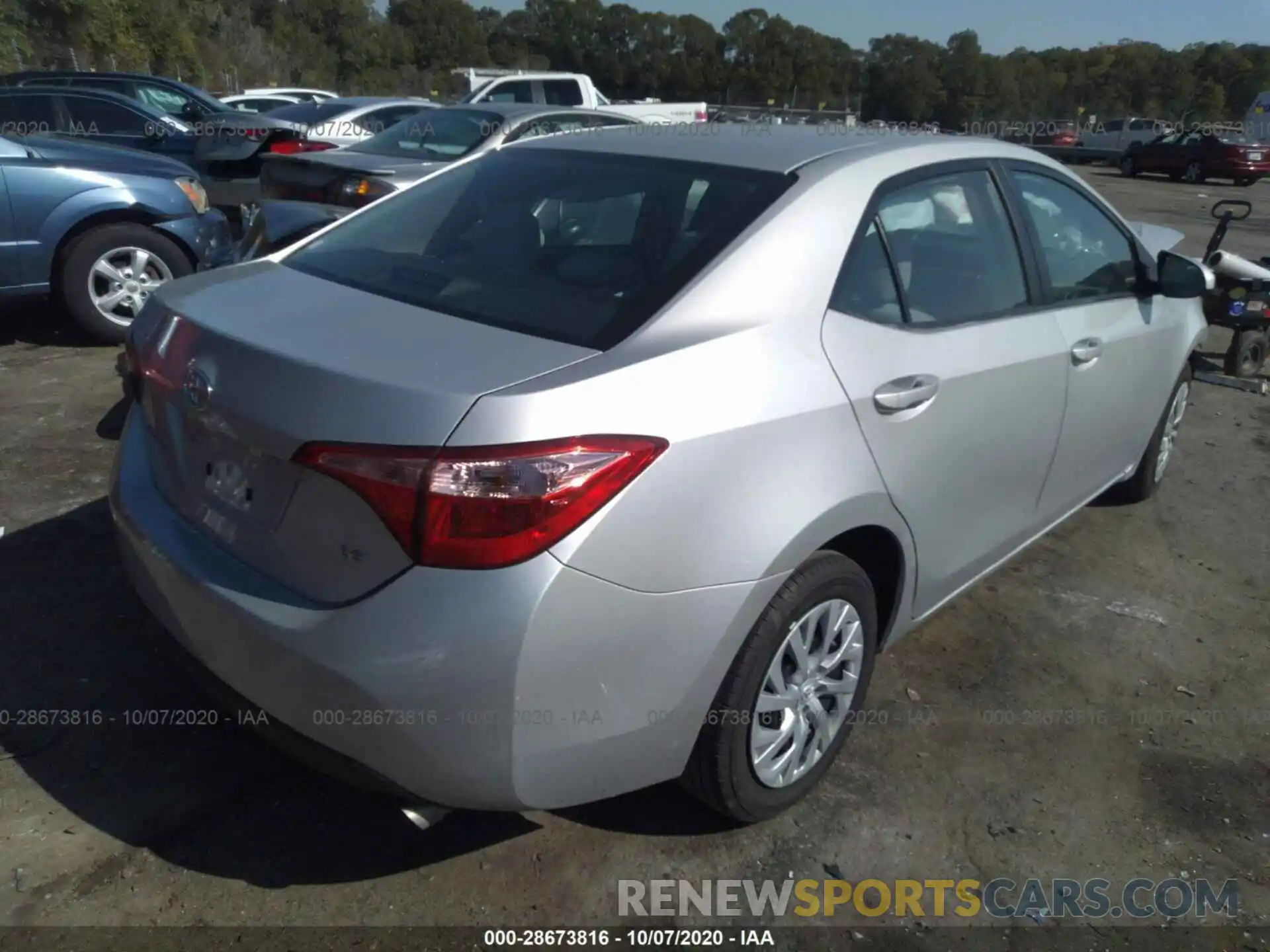 4 Photograph of a damaged car 5YFBURHE2KP922053 TOYOTA COROLLA 2019