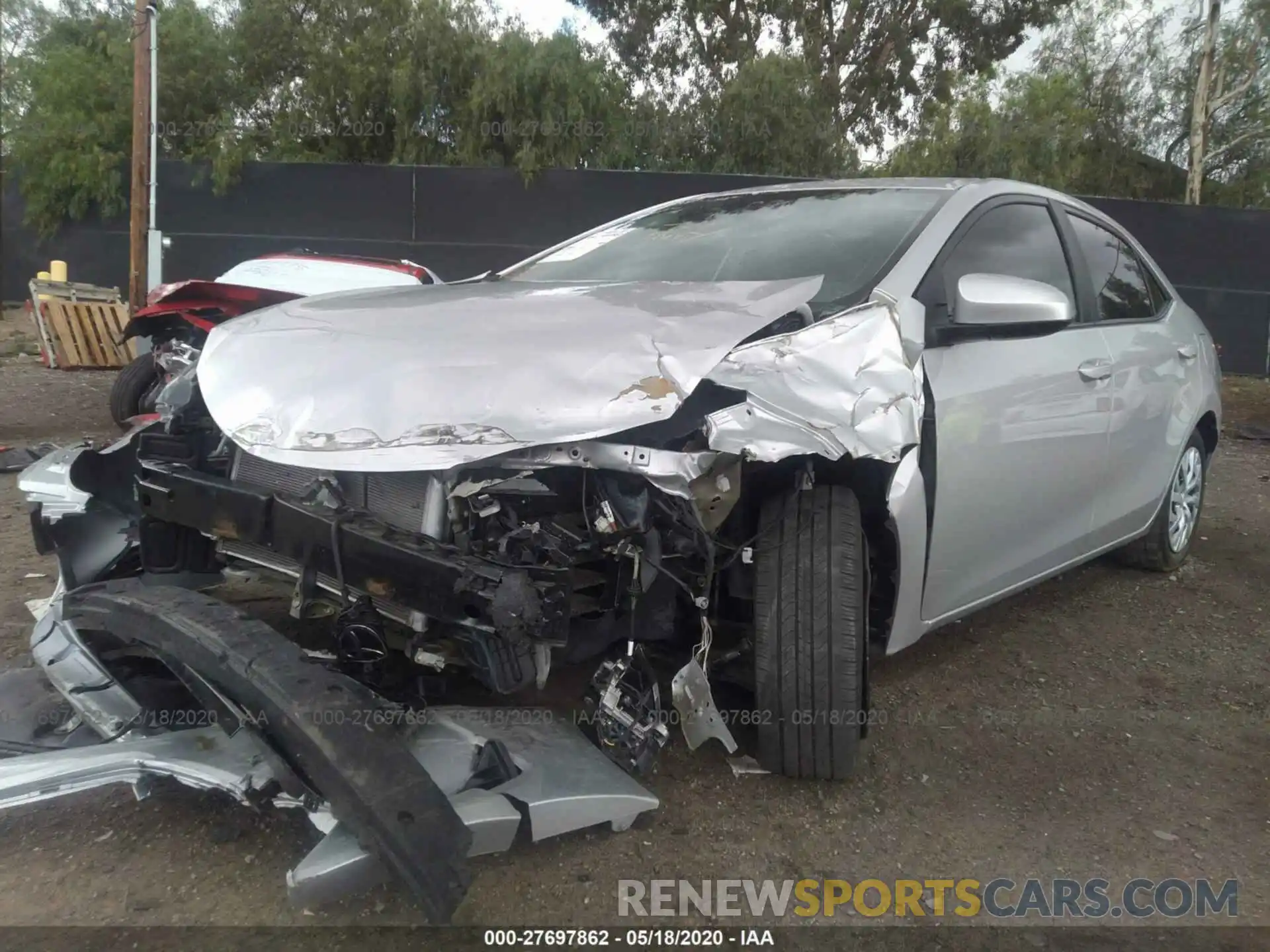 2 Photograph of a damaged car 5YFBURHE2KP922599 TOYOTA COROLLA 2019