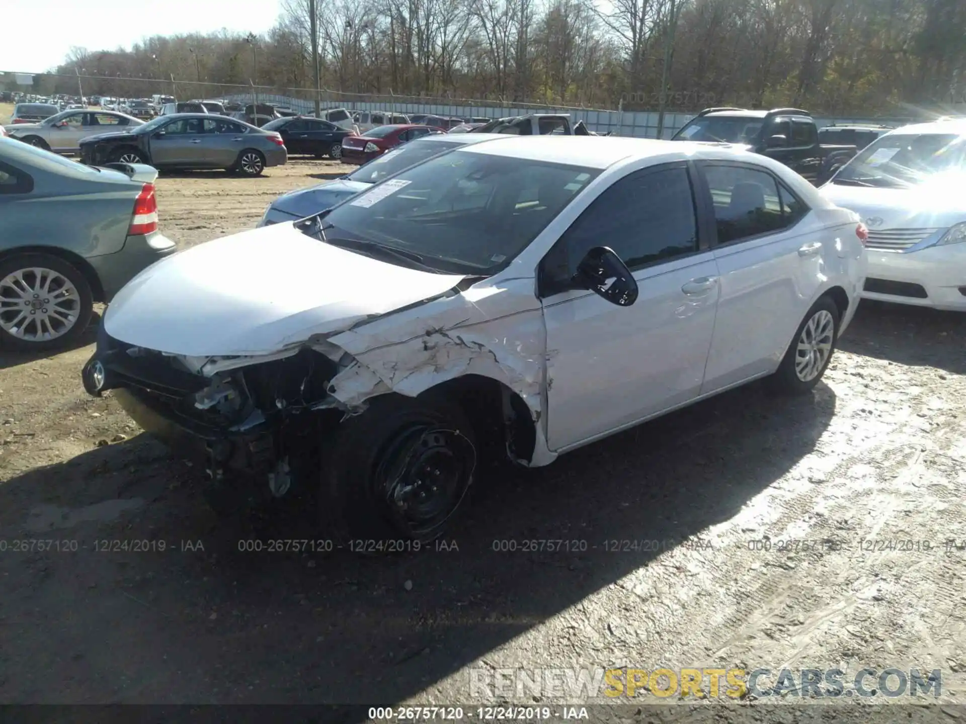 2 Photograph of a damaged car 5YFBURHE2KP922618 TOYOTA COROLLA 2019