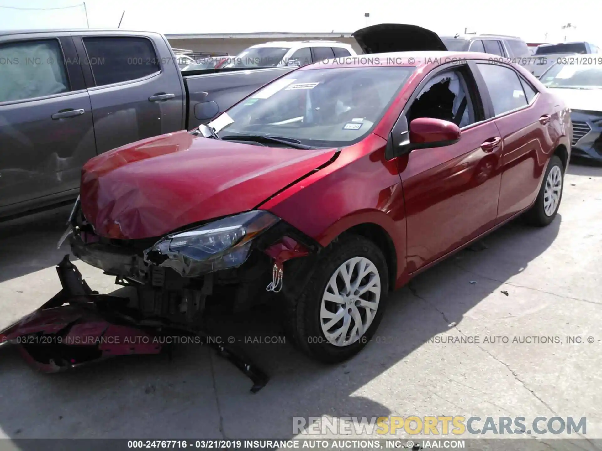 2 Photograph of a damaged car 5YFBURHE2KP922991 TOYOTA COROLLA 2019