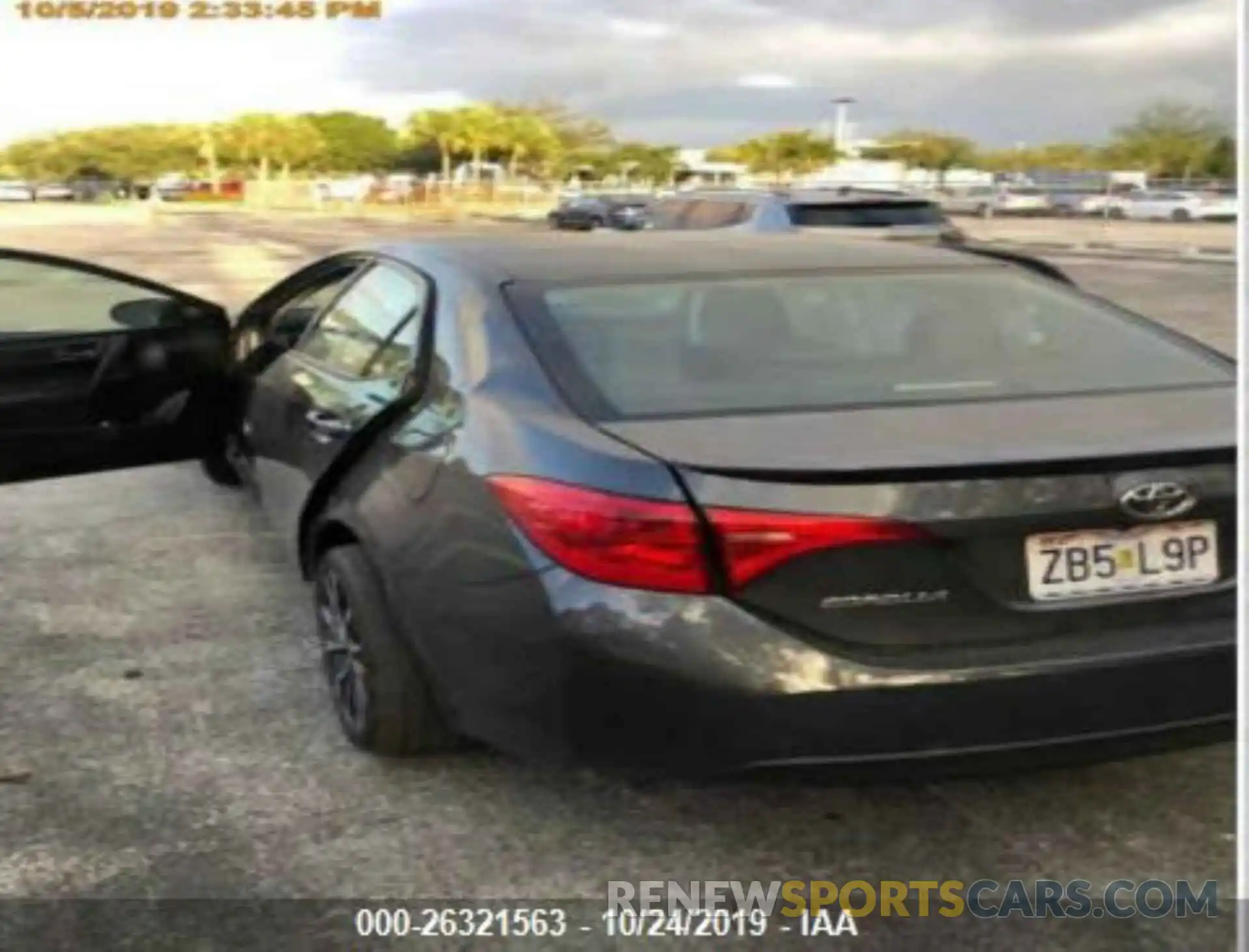 3 Photograph of a damaged car 5YFBURHE2KP923008 TOYOTA COROLLA 2019