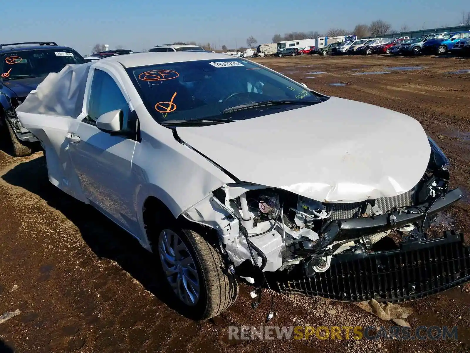 1 Photograph of a damaged car 5YFBURHE2KP923350 TOYOTA COROLLA 2019