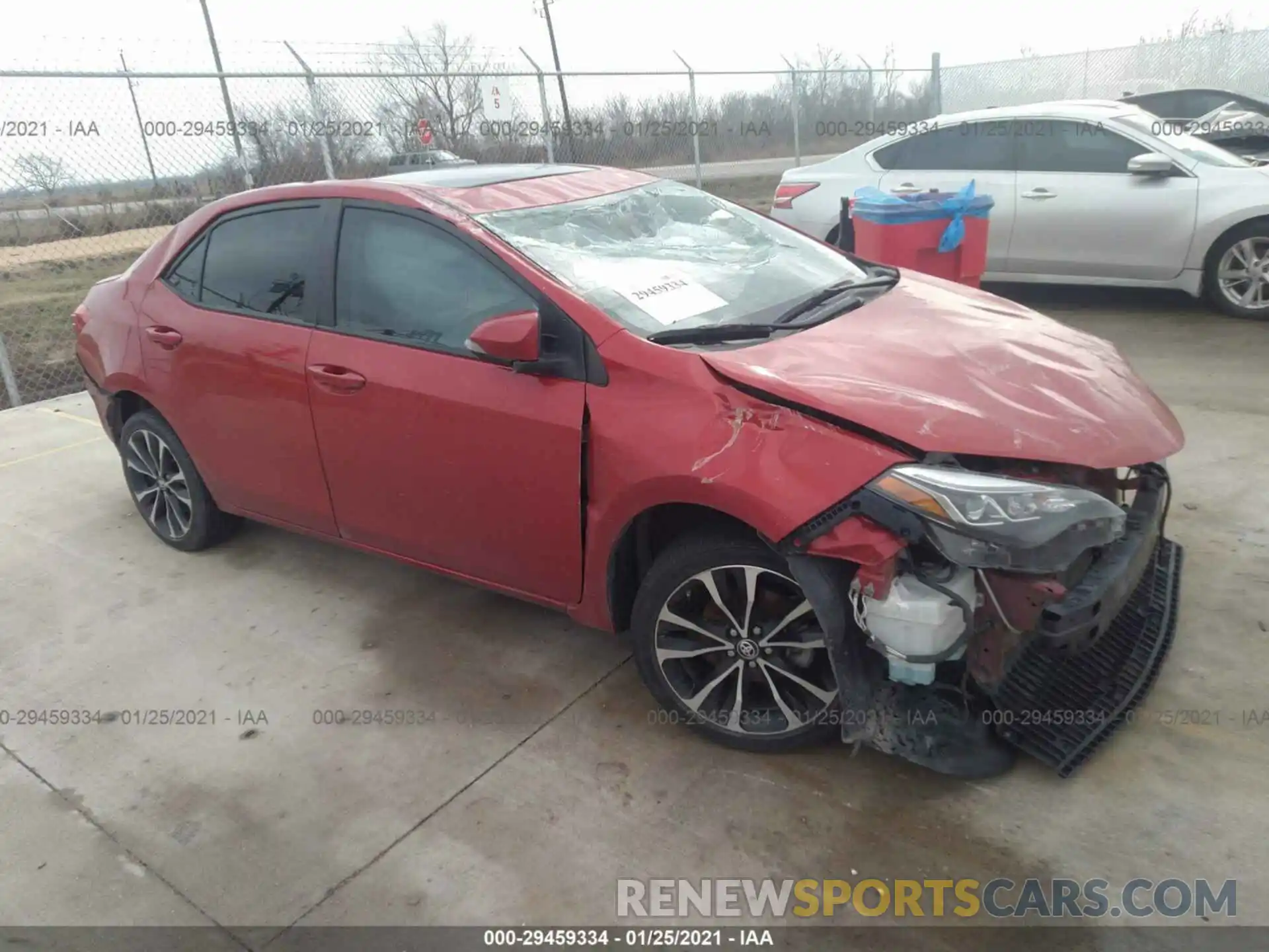 1 Photograph of a damaged car 5YFBURHE2KP923722 TOYOTA COROLLA 2019