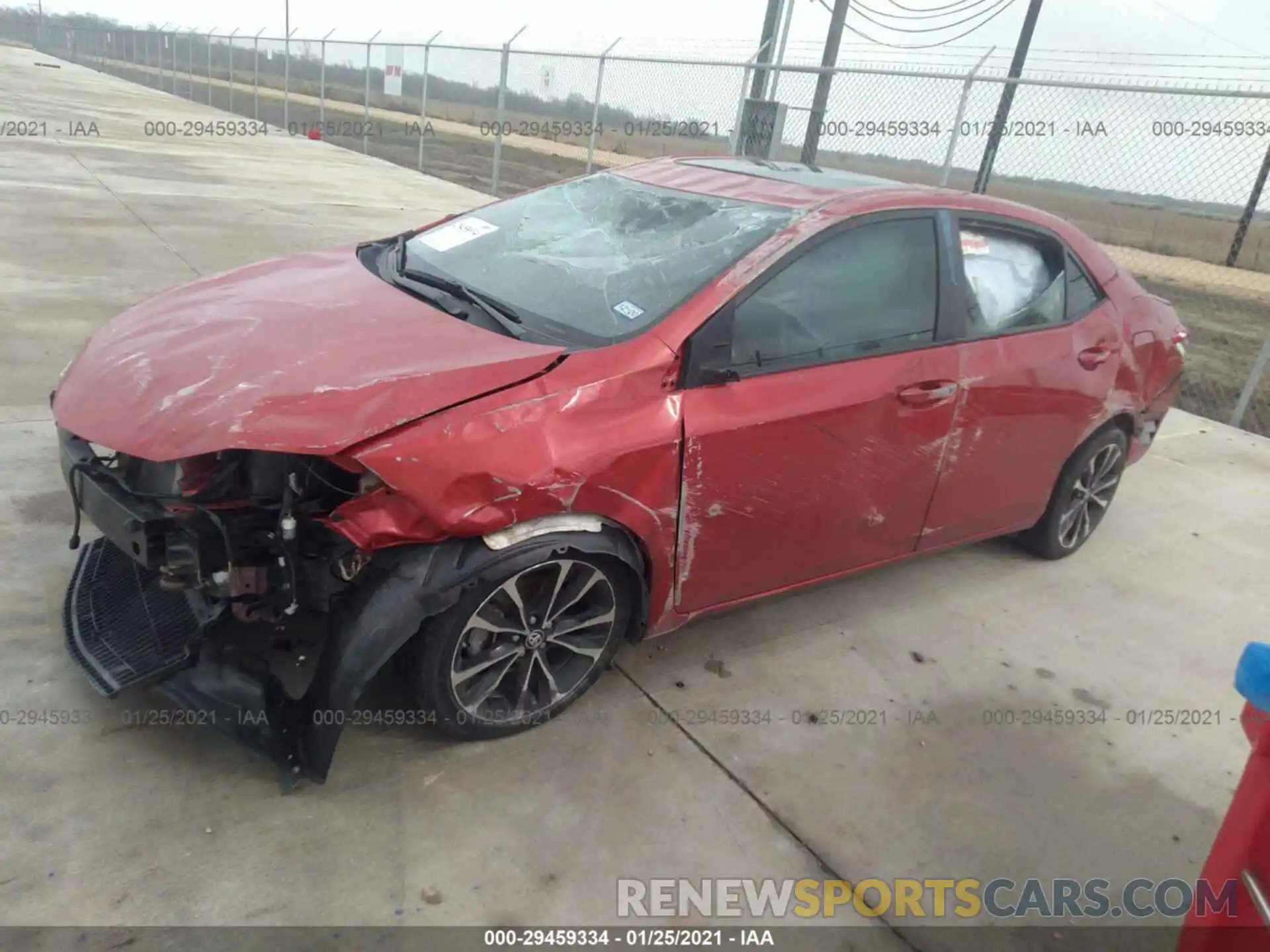 2 Photograph of a damaged car 5YFBURHE2KP923722 TOYOTA COROLLA 2019